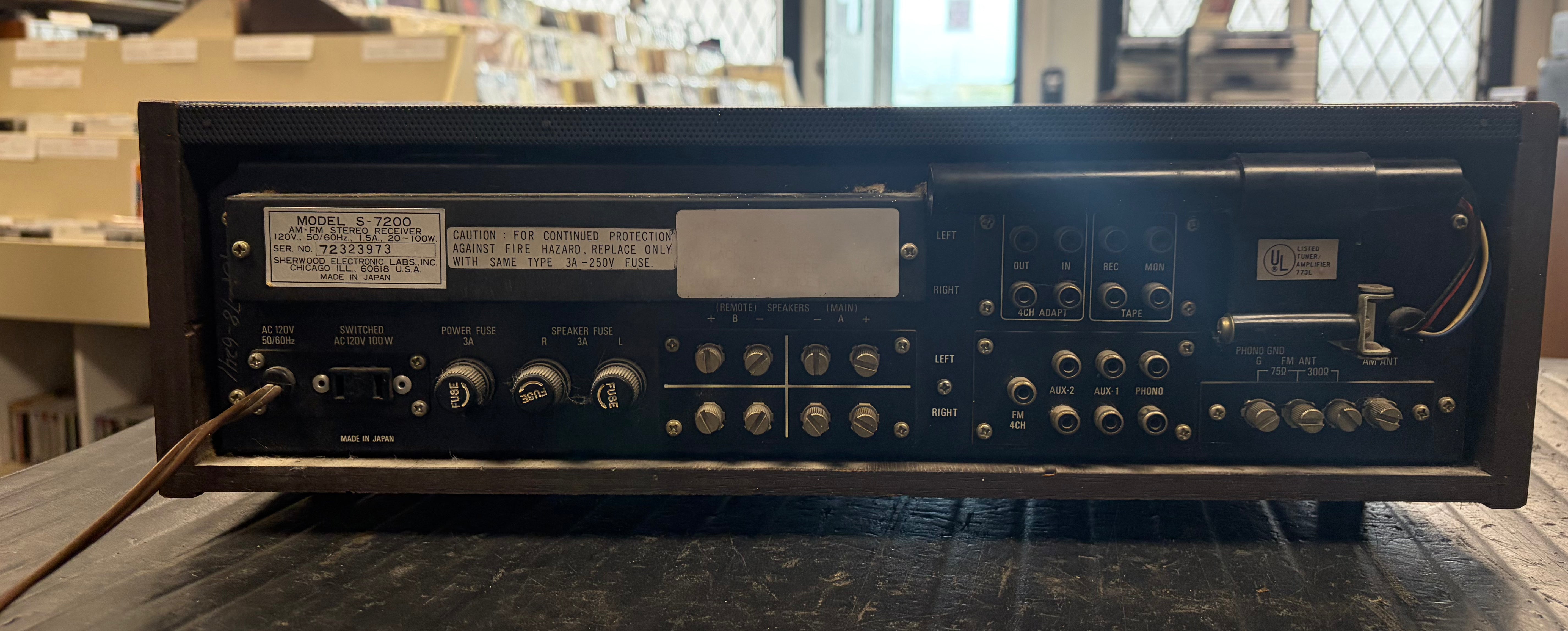 Sherwood S-7200 AM/FM Receiver