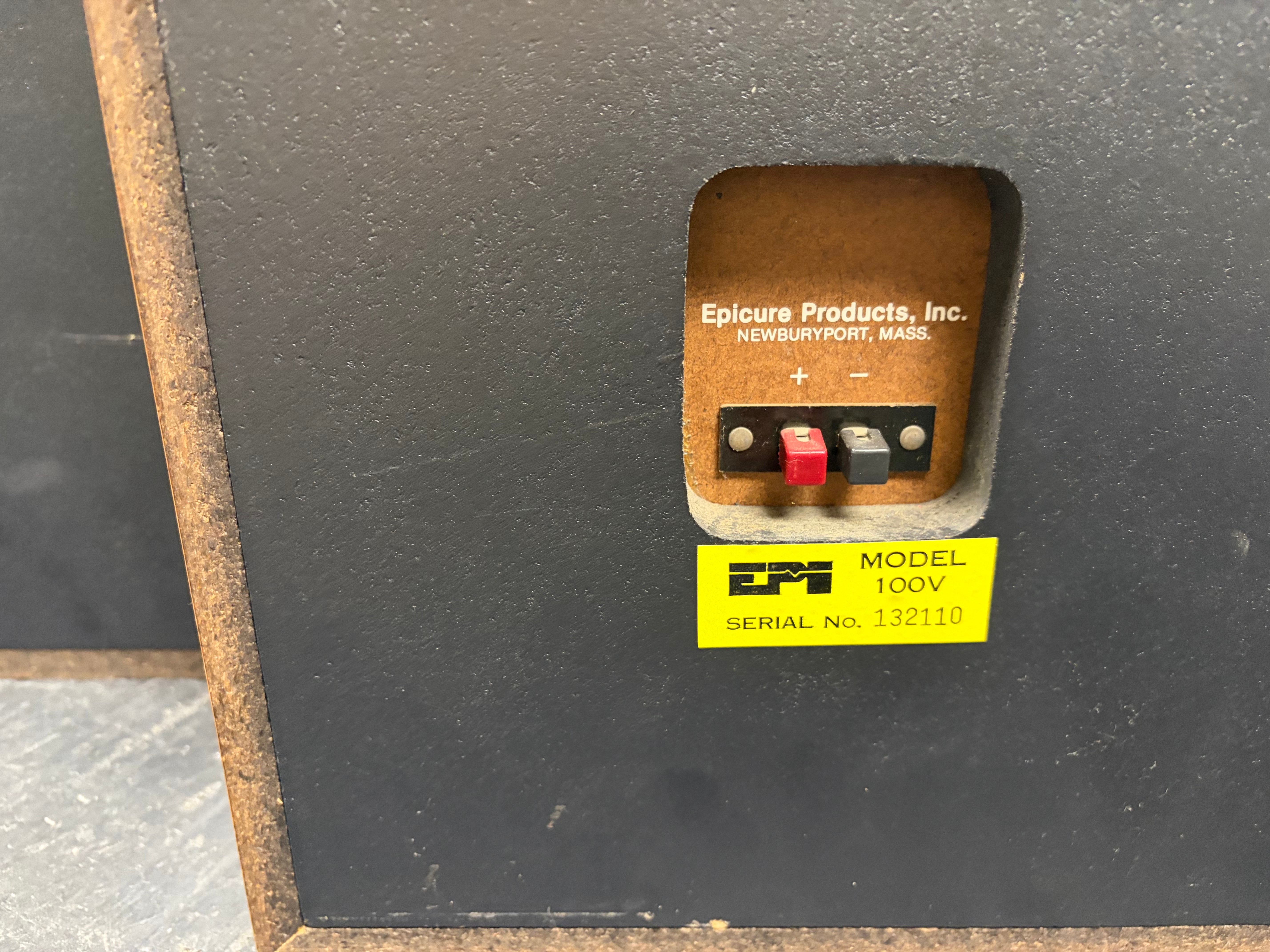 EPI (Epicure Products Inc.) Model 100V Speakers