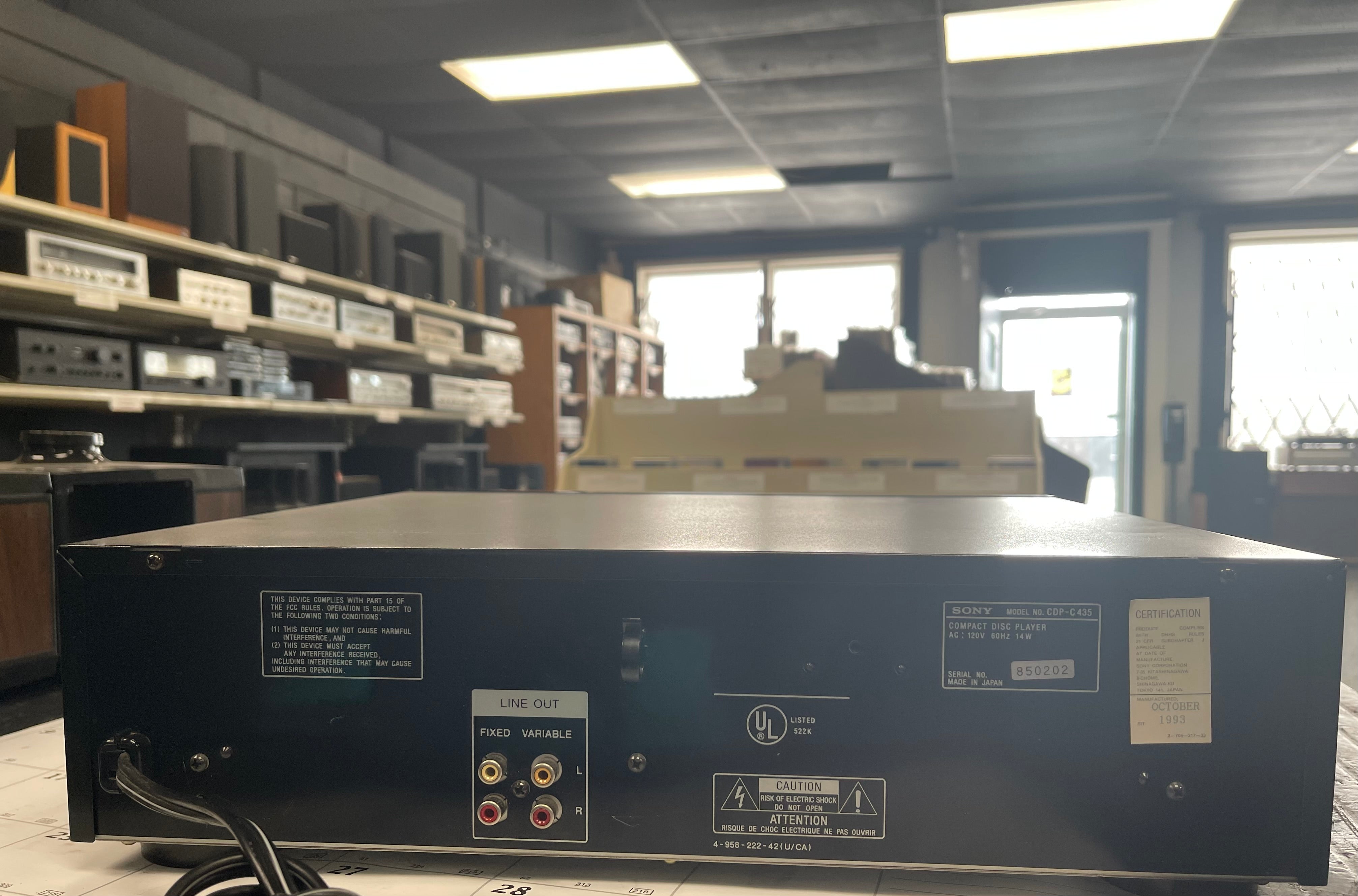 Sony CDP-C435 5 Disc CD Changer