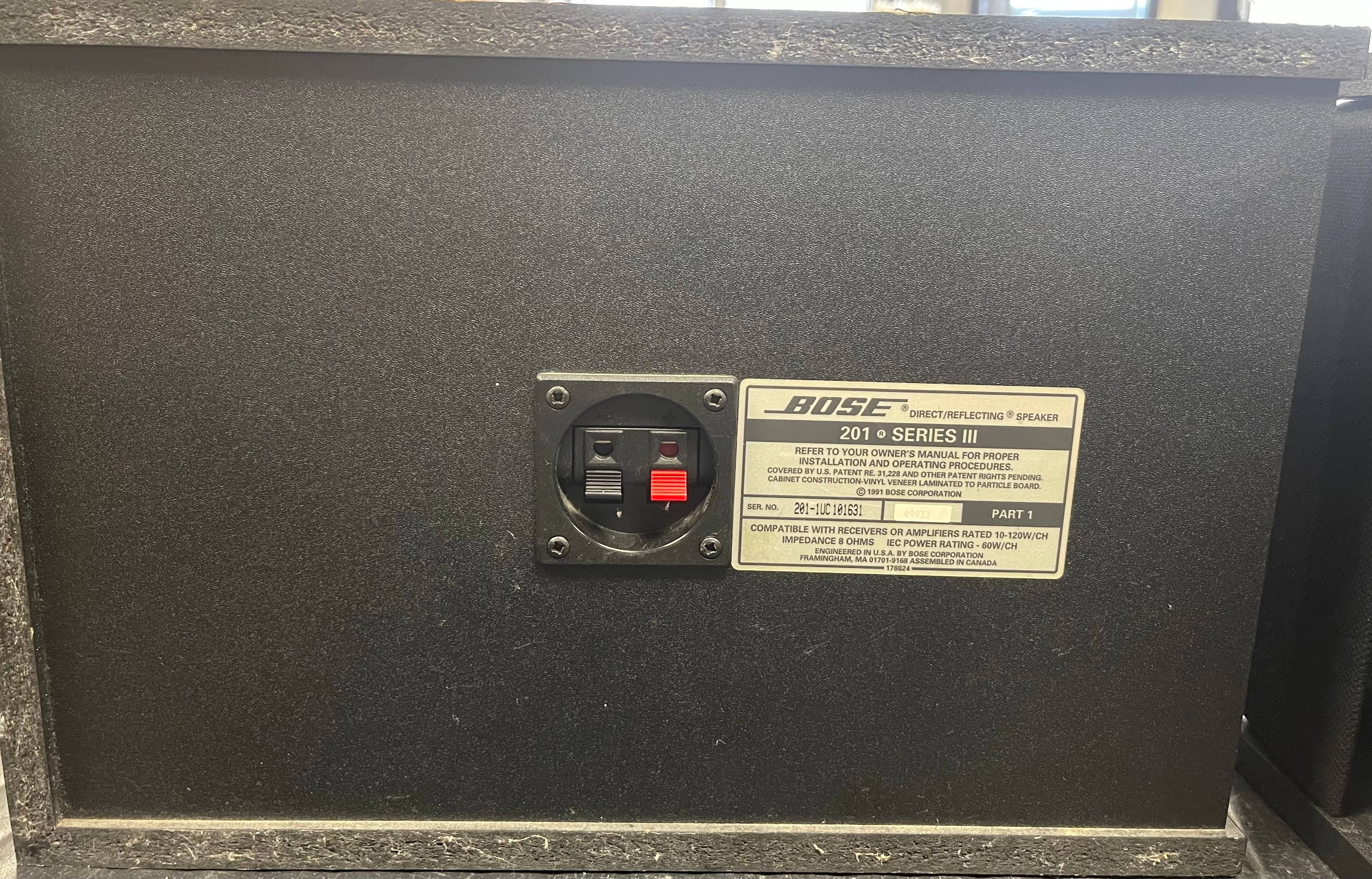 BOSE 201 Series III Direct Reflecting Speakers
