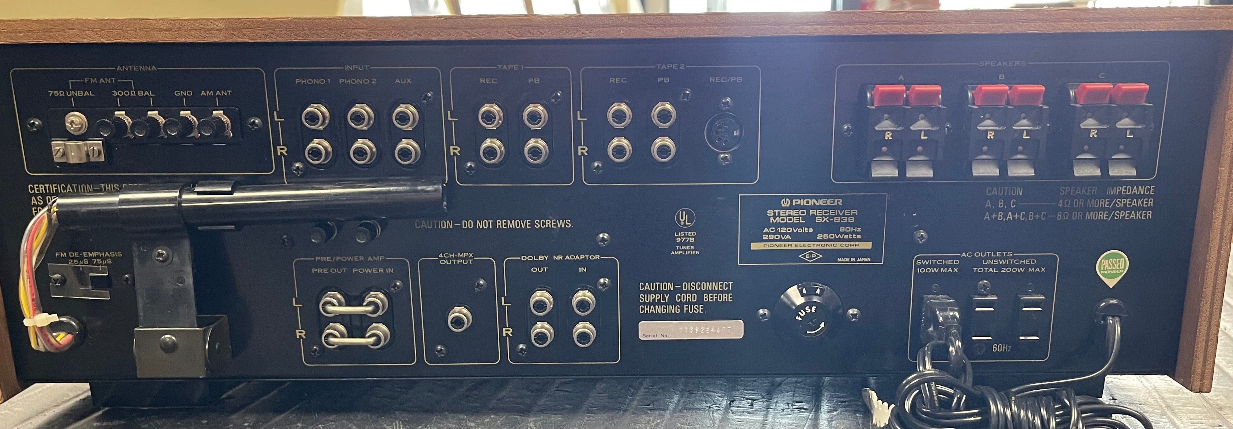 Pioneer SX-838