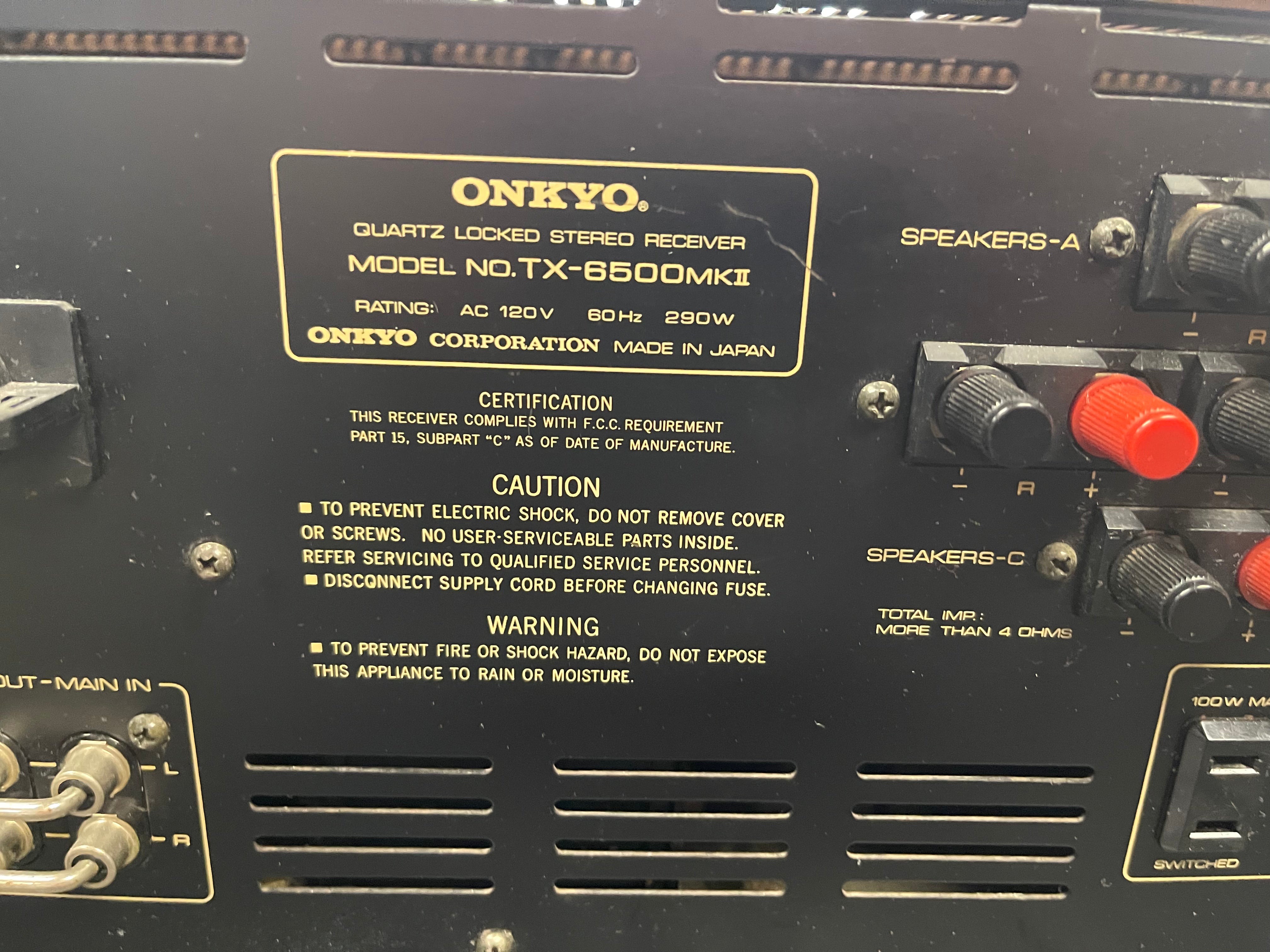 Onkyo TX-6500 MKII