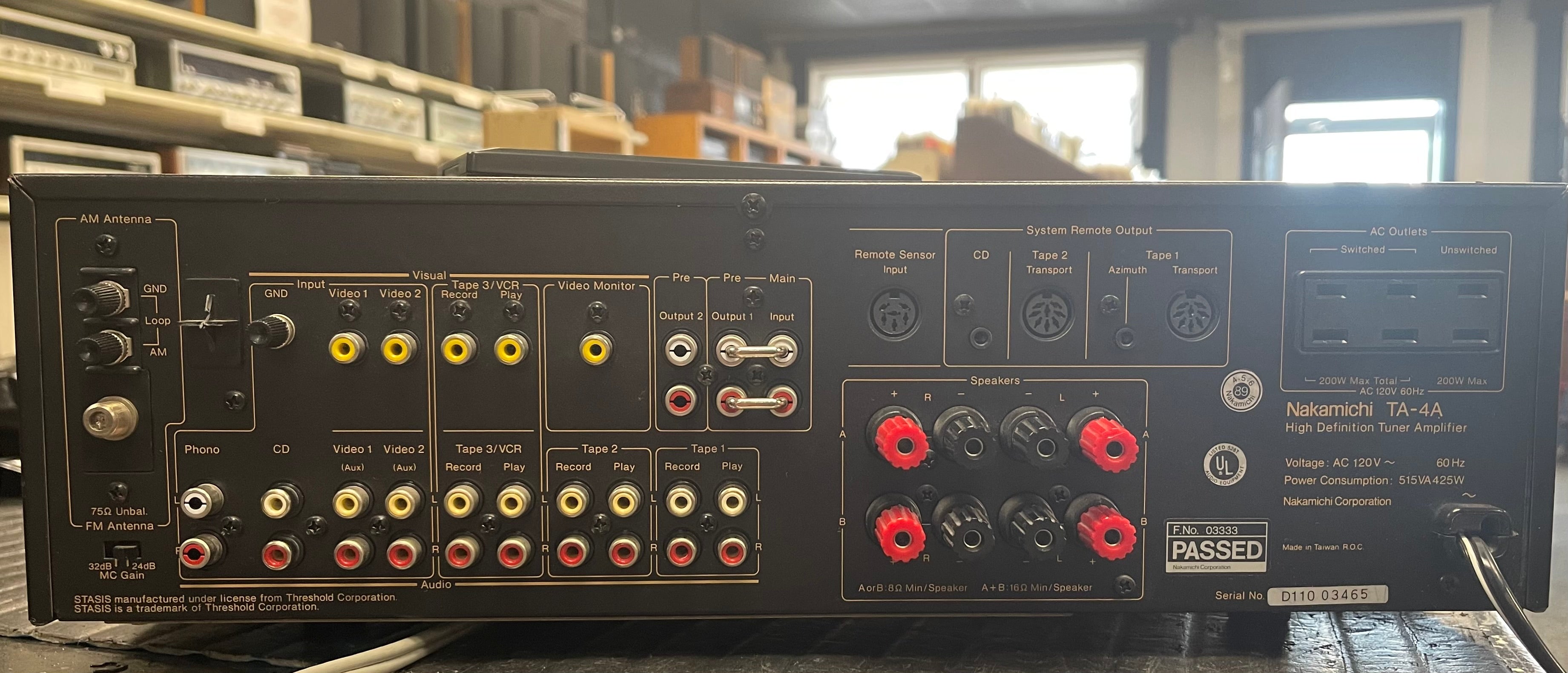 NAKAMICHI TA-4A Receiver With Remote