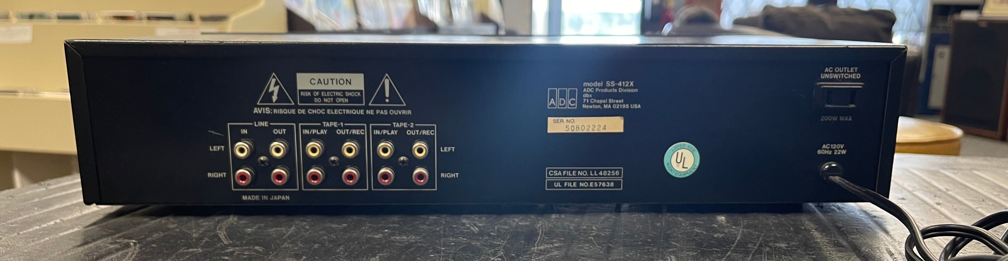ADC Sound Shaper SS-412X Spectrum Analyzer EQ
