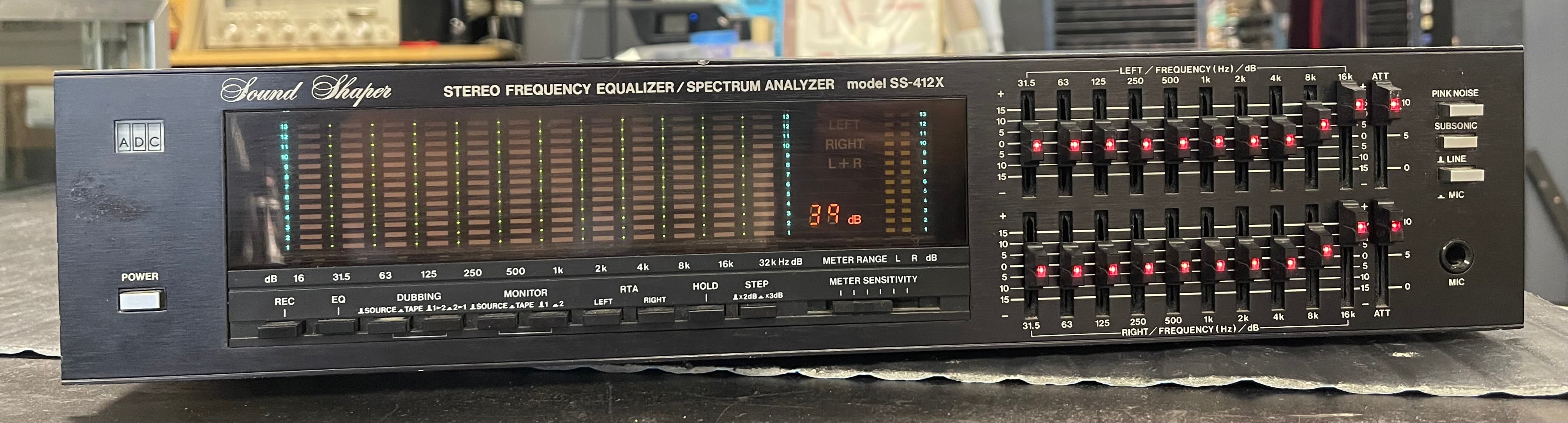 ADC Sound Shaper SS-412X Spectrum Analyzer EQ