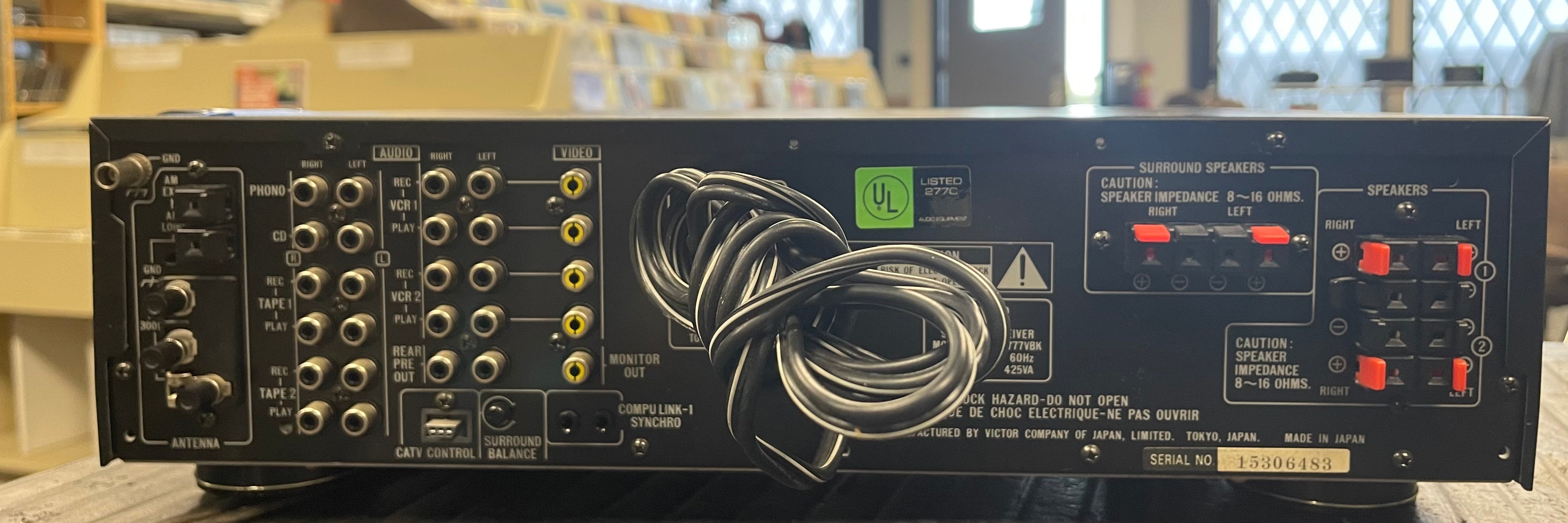JVC RX777V Receiver W/EQ