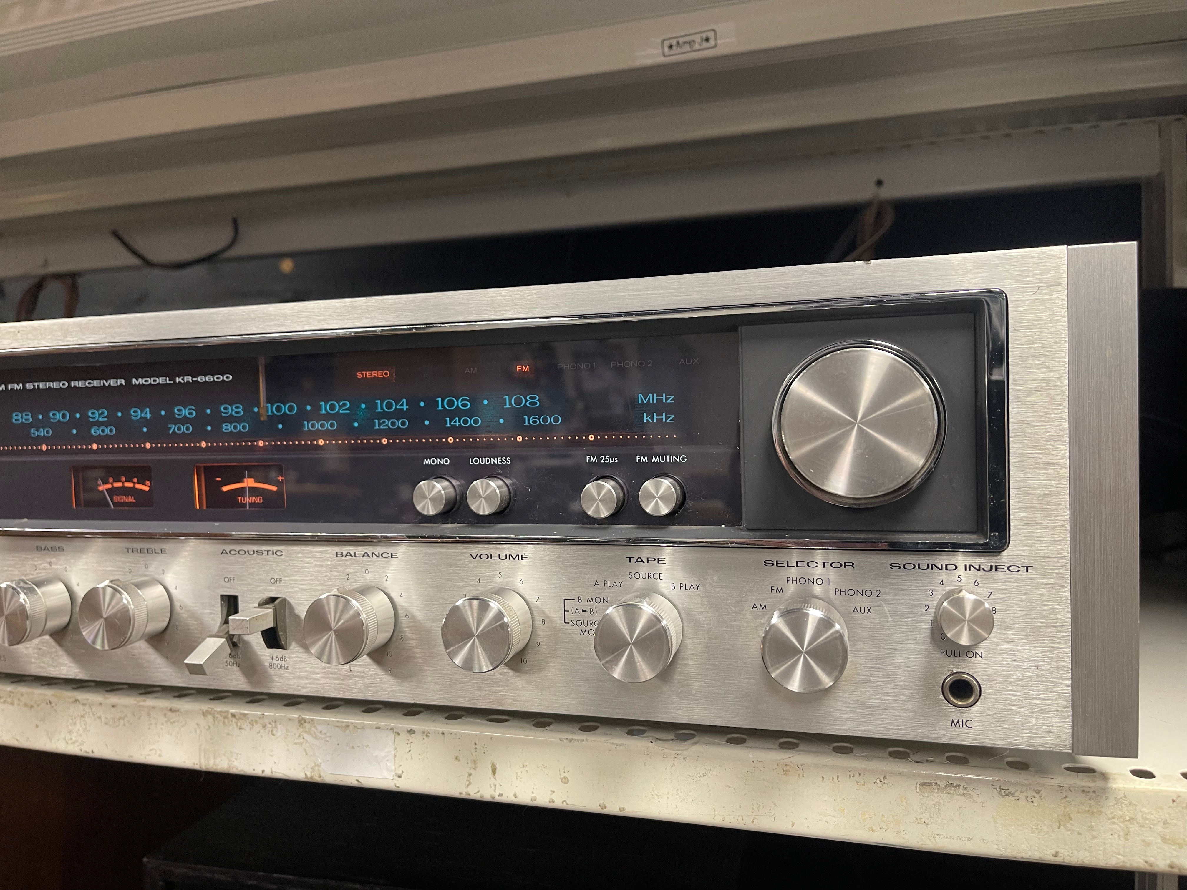 Kenwood KR6600 Stereo Receiver