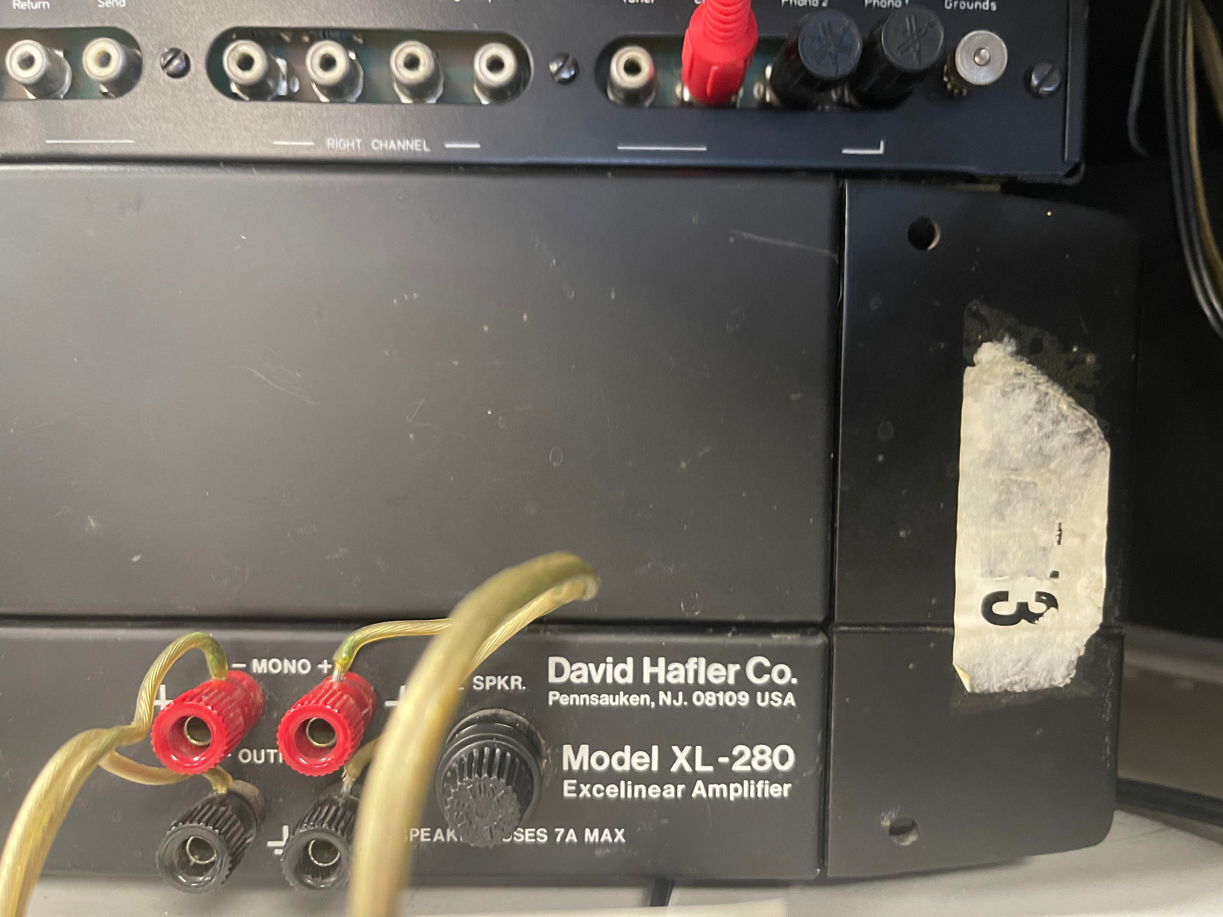 HAFLER XL 280 AMP/110 PREAMP SET