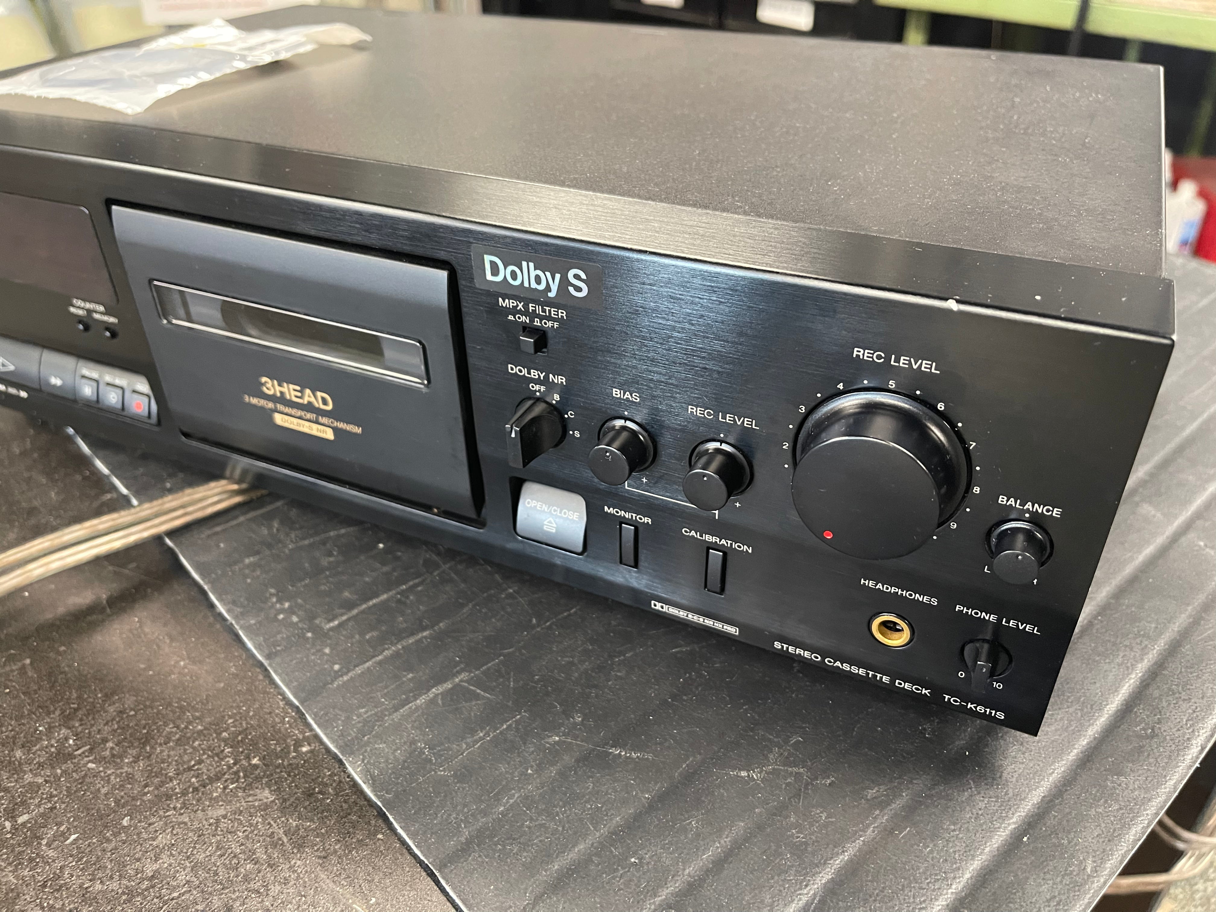 Sony TC-K611S 3 Head Cassette Tape Deck