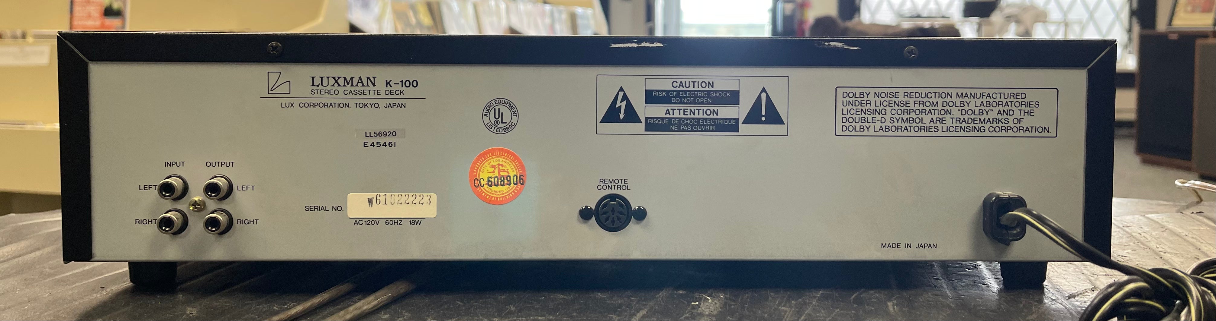 Luxman K-600 Cassette Tape Deck