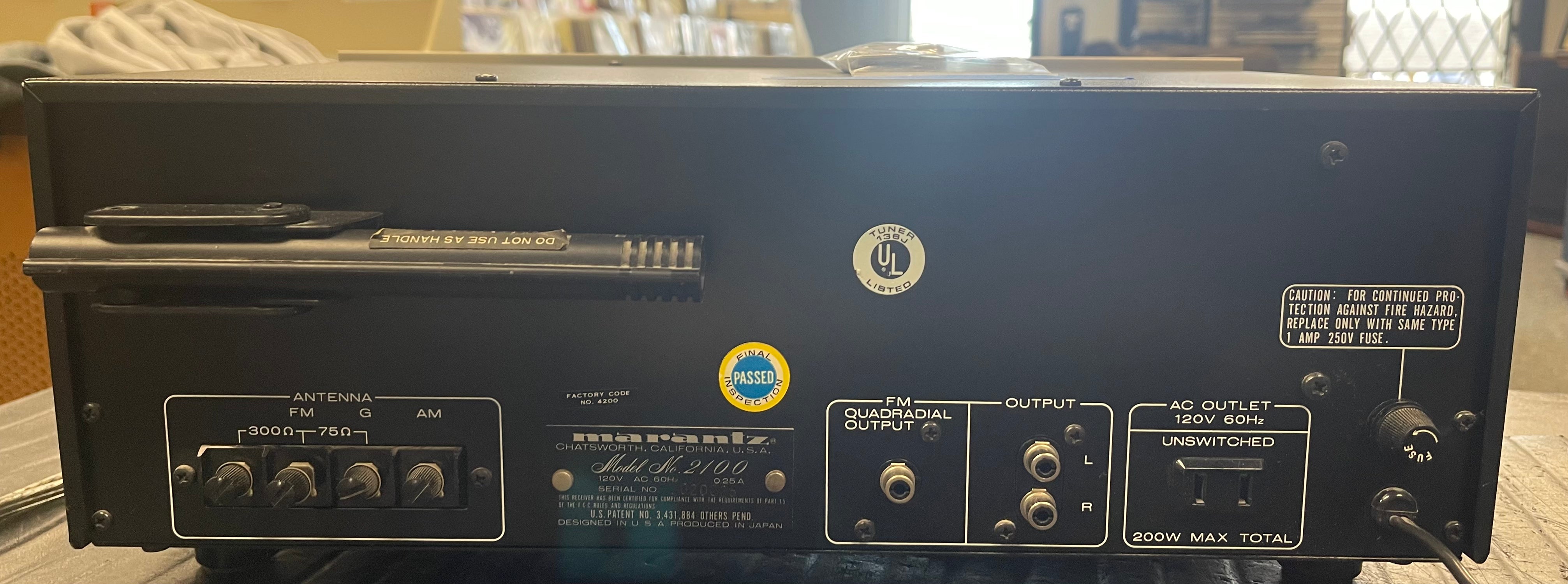 Marantz Model 2100 Tuner