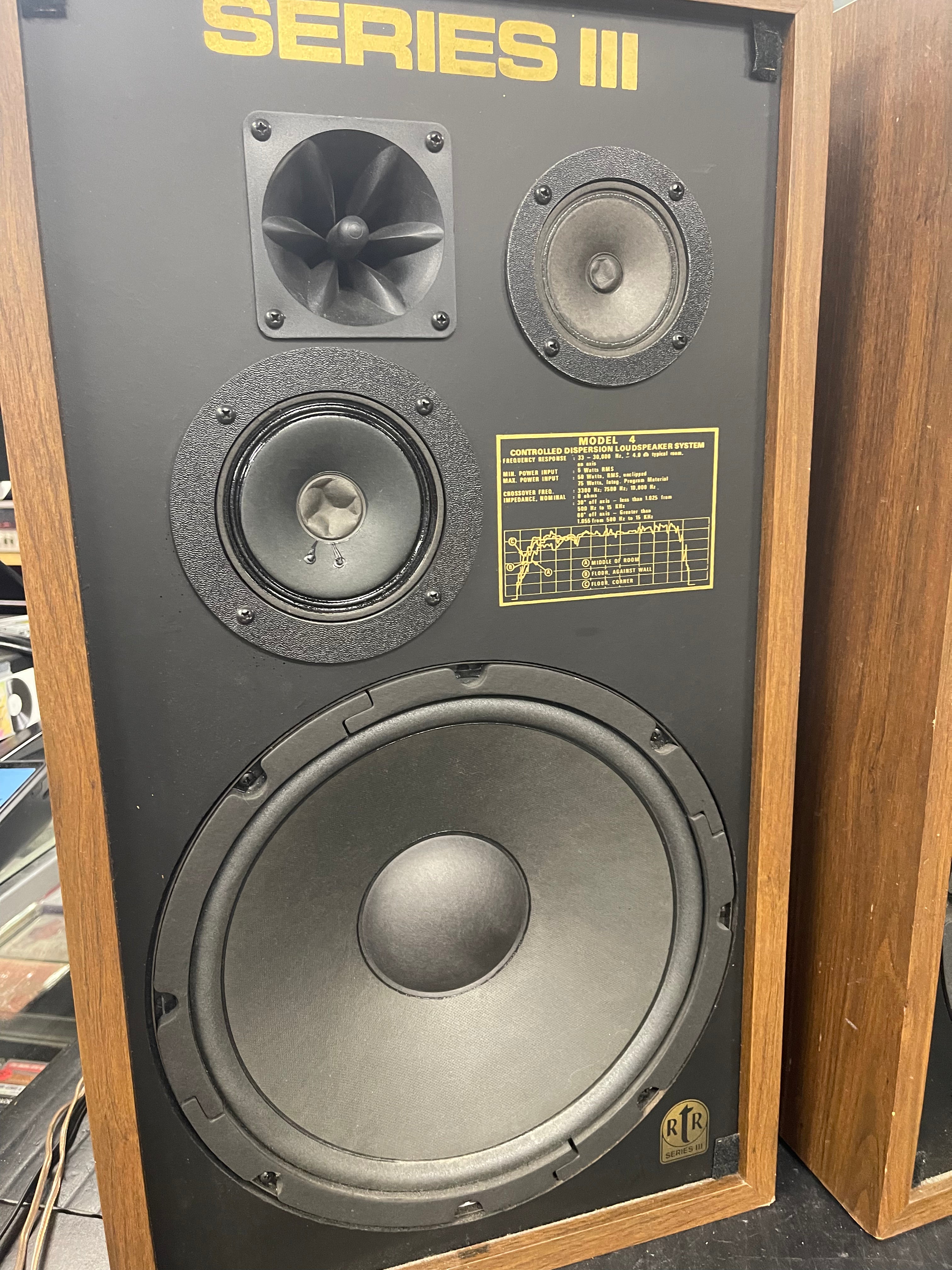 RTR Model 4 Series III Speakers