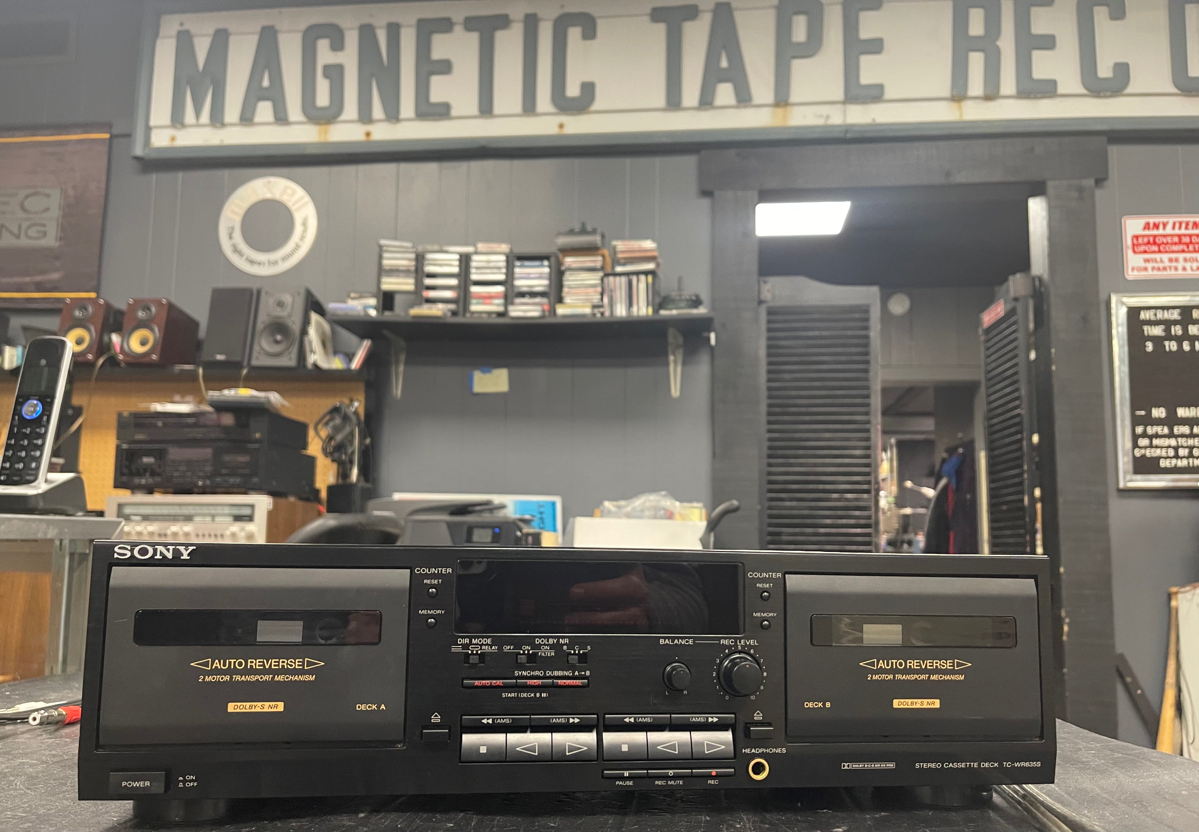 Sony TC WR635S Double Cassette Deck