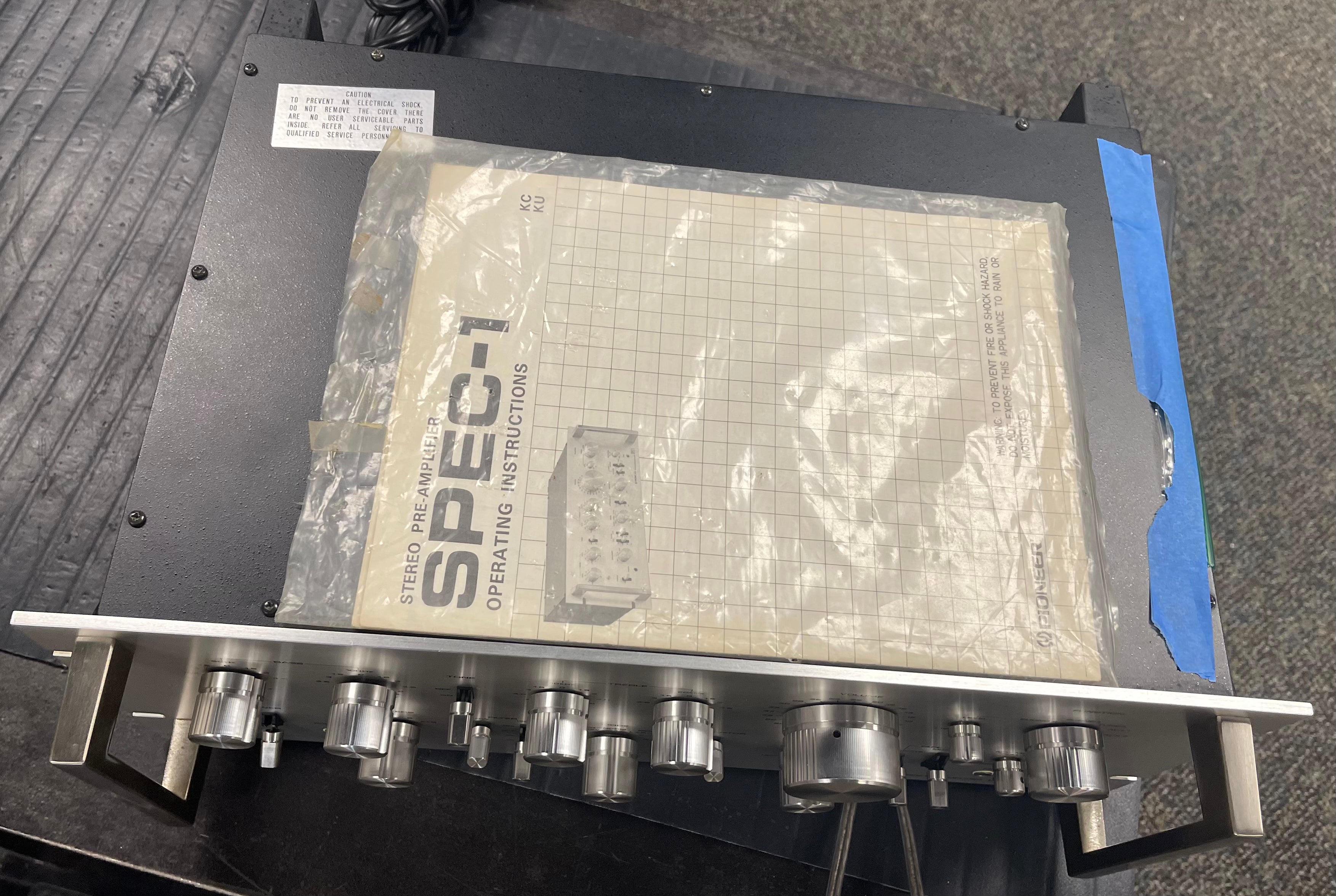 Pioneer Spec 1 Rack Mount Stereo Pre-Amp