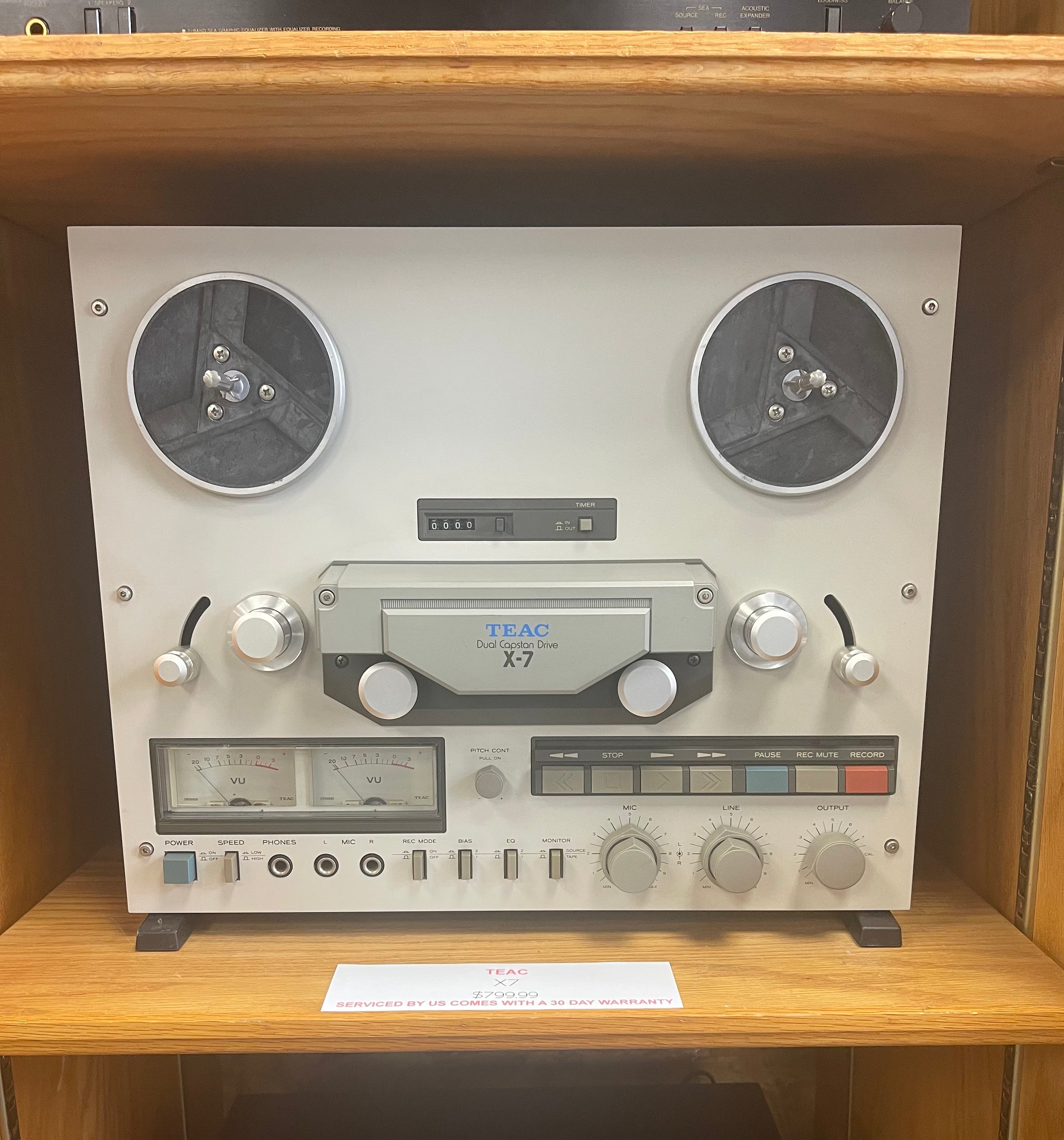 TEAC Dual Capstan Drive X-7 Reel To Reel