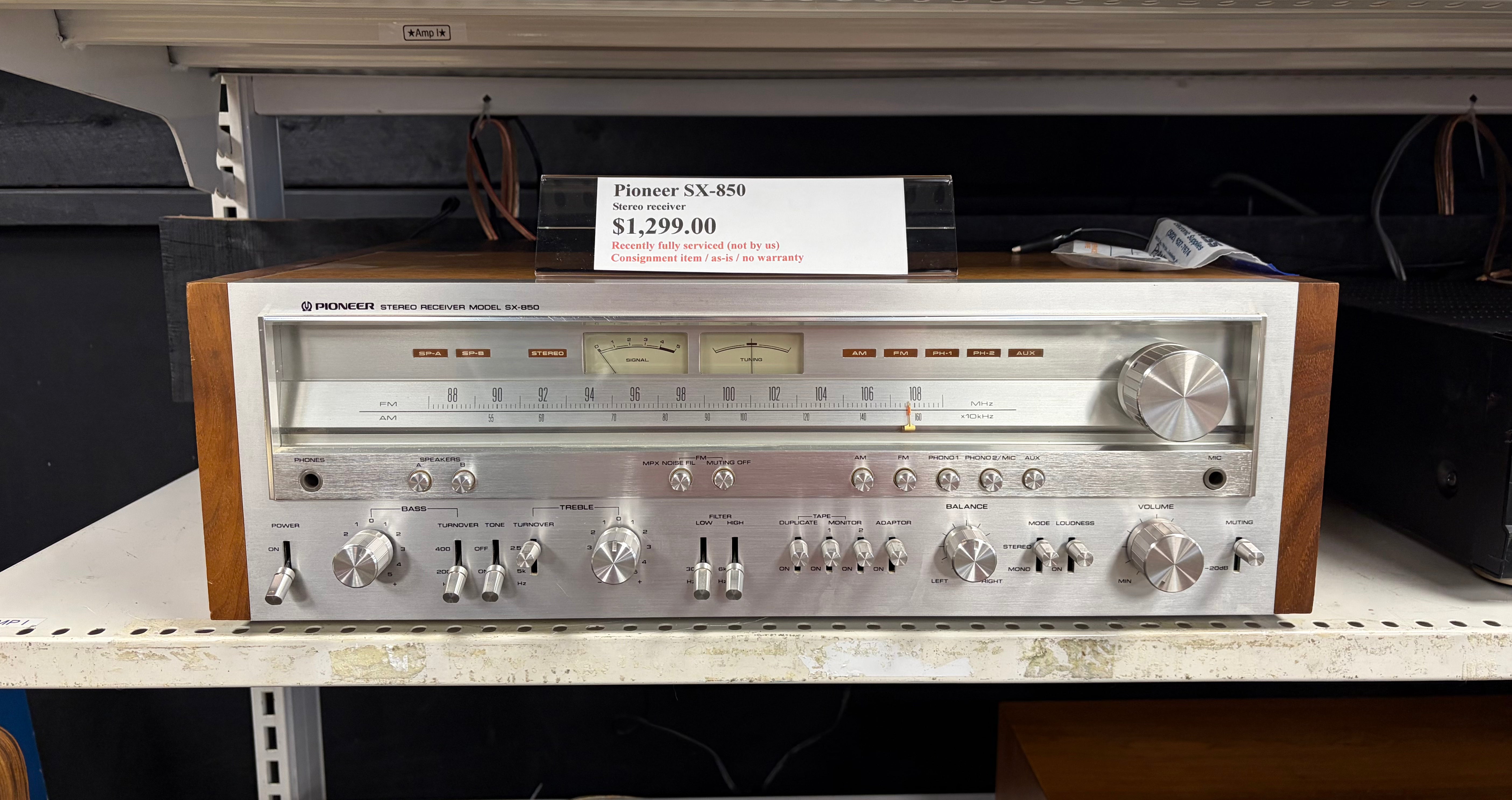 Pioneer SX-850 Stereo Receiver