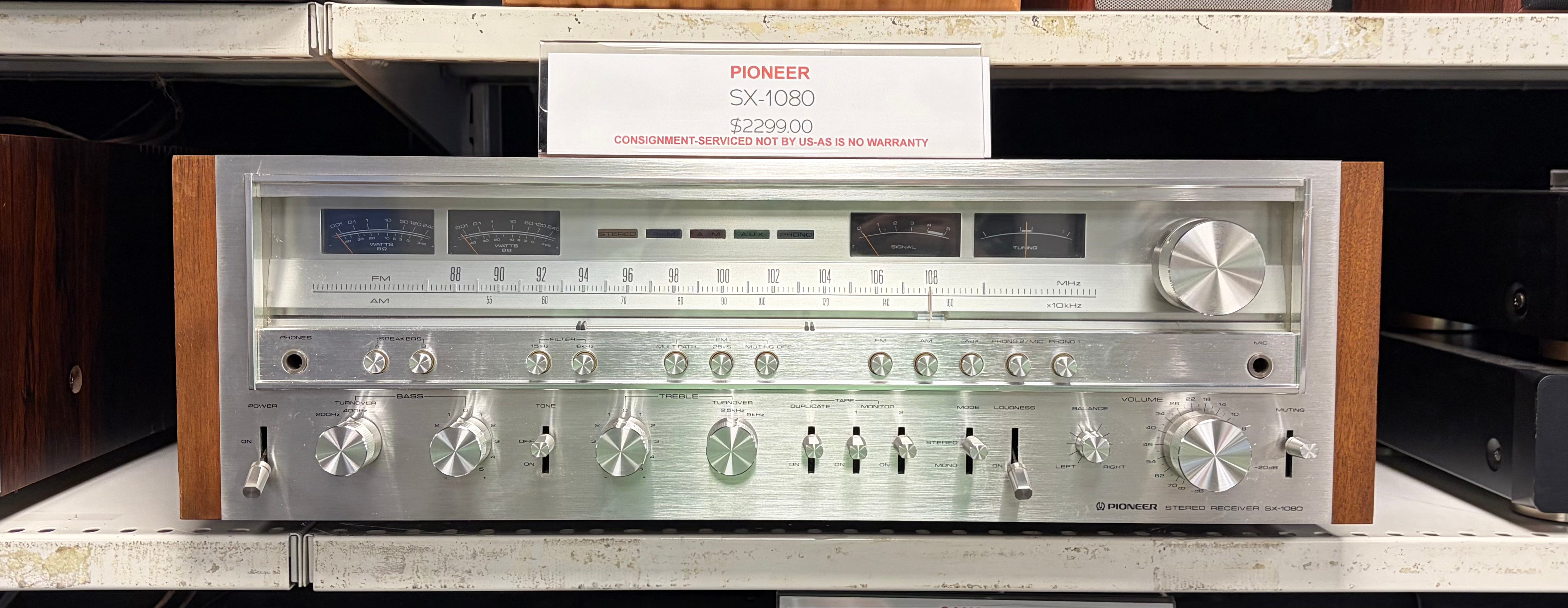 PIONEER SX-1080 RECEIVER