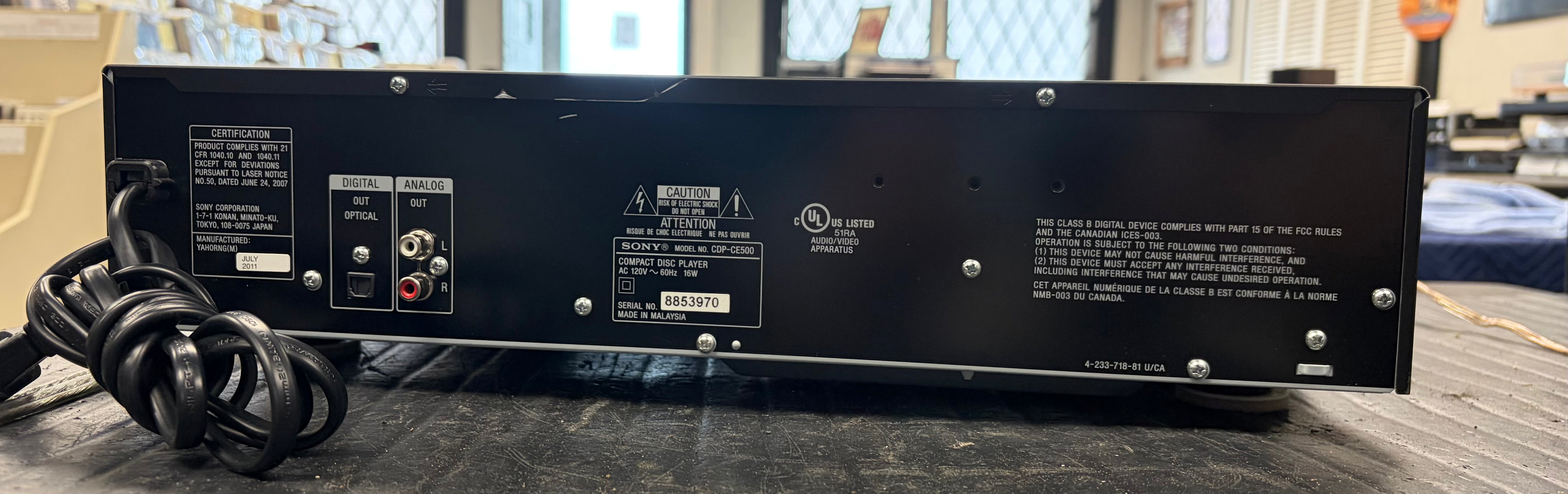 Sony CDP-CE500 Multi Disc Player