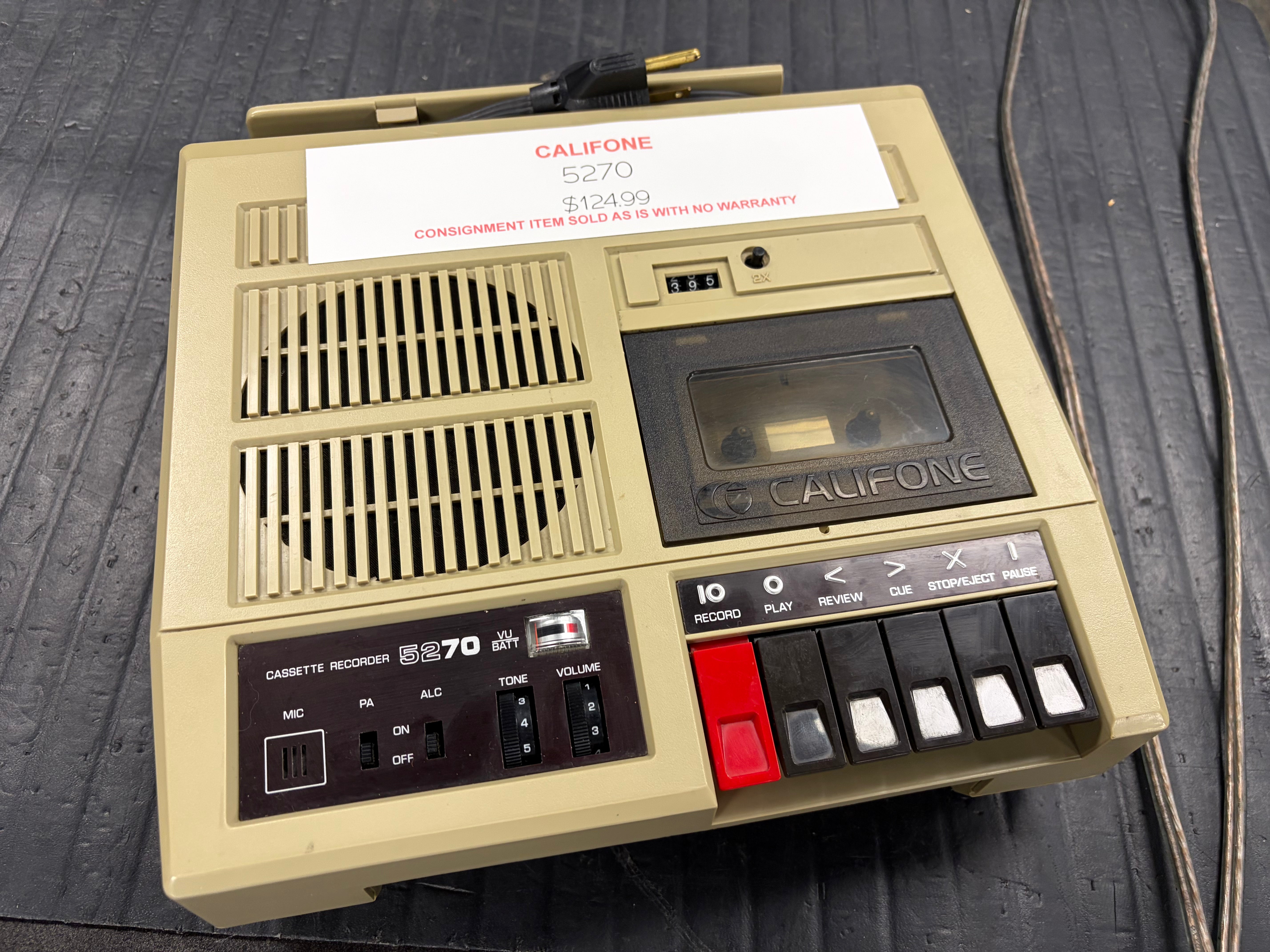 Califone 5270 Portable Cassette Player/Recorder