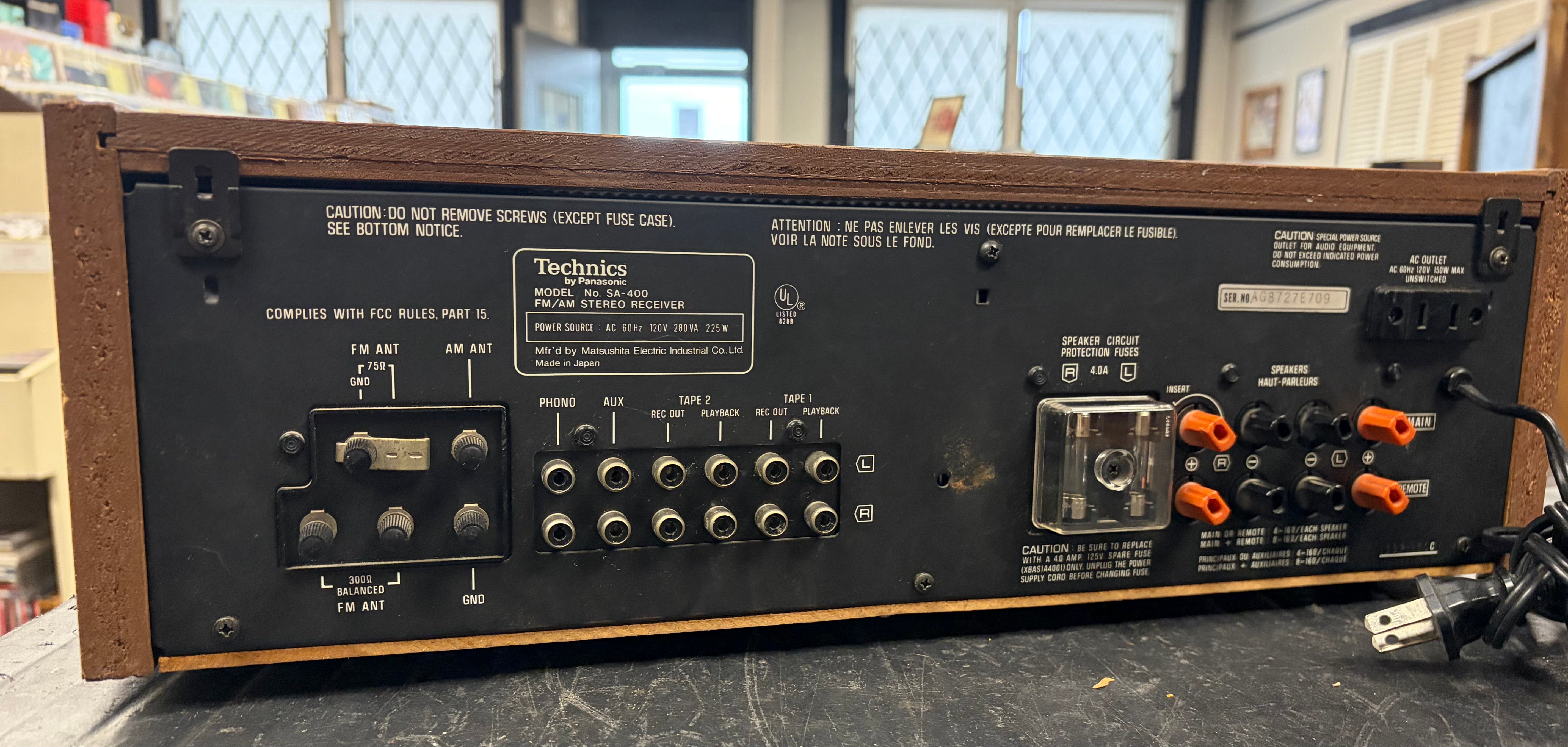 Technics SA-400 AM/FM Stereo Receiver