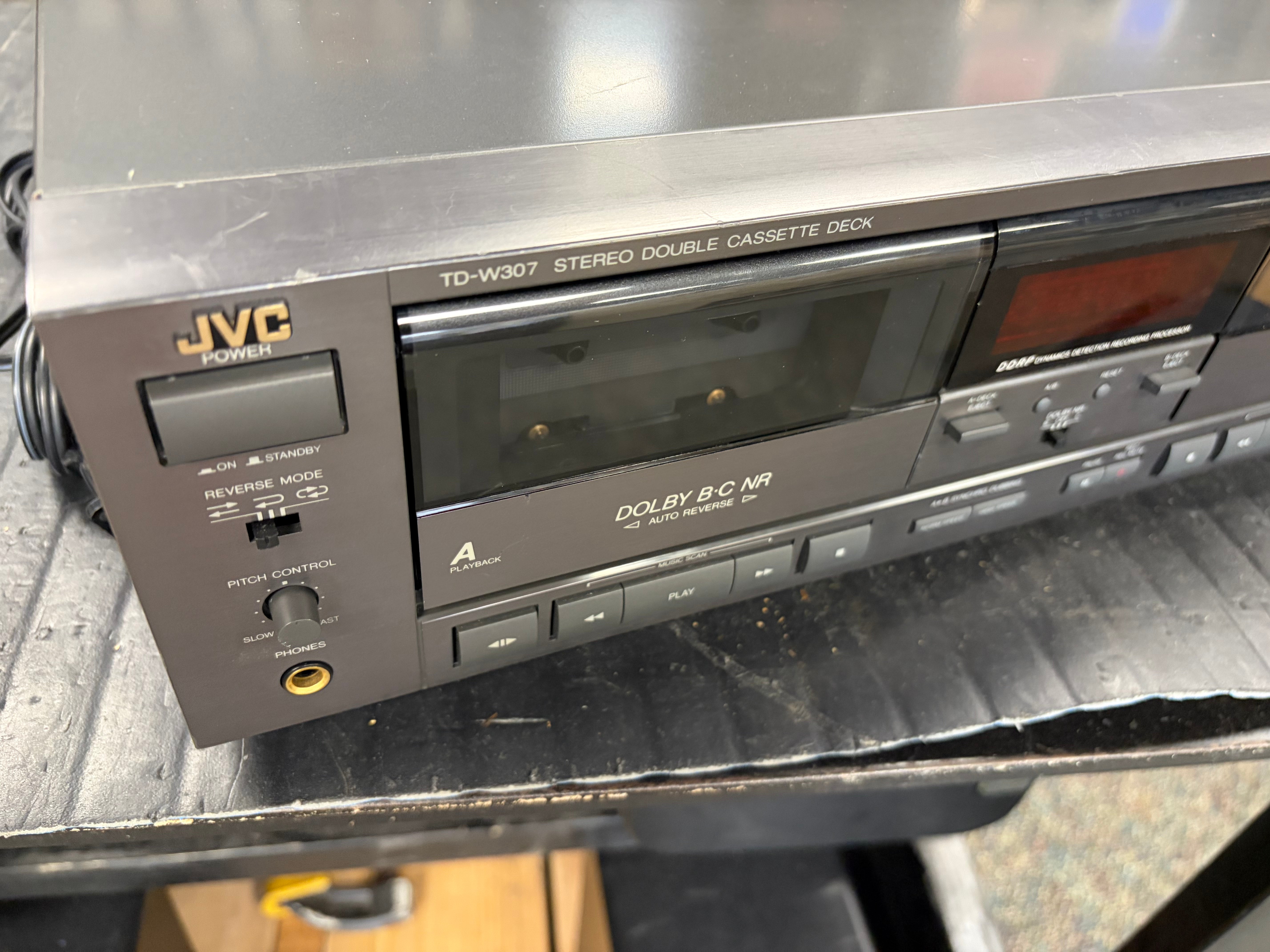 JVC TD-W307 Dual Deck Cassette Player/Recorder
