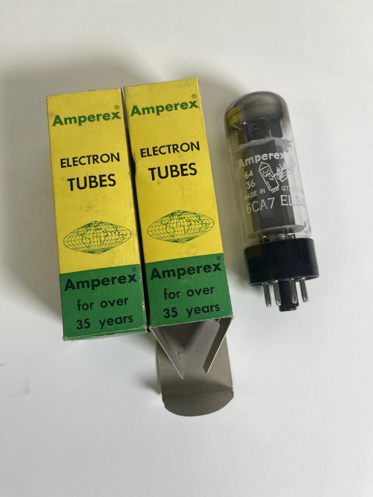 Amperex EL34 / 6CA7 Output Tubes (A Pair, Set Of 2)