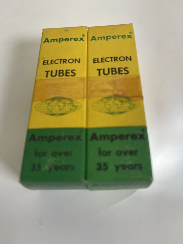 MATCHED PAIR of Amperex 6BQ5 / EL84 Output tubes. 