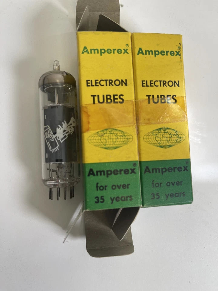 MATCHED PAIR of Amperex 6BQ5 / EL84 Output tubes. 