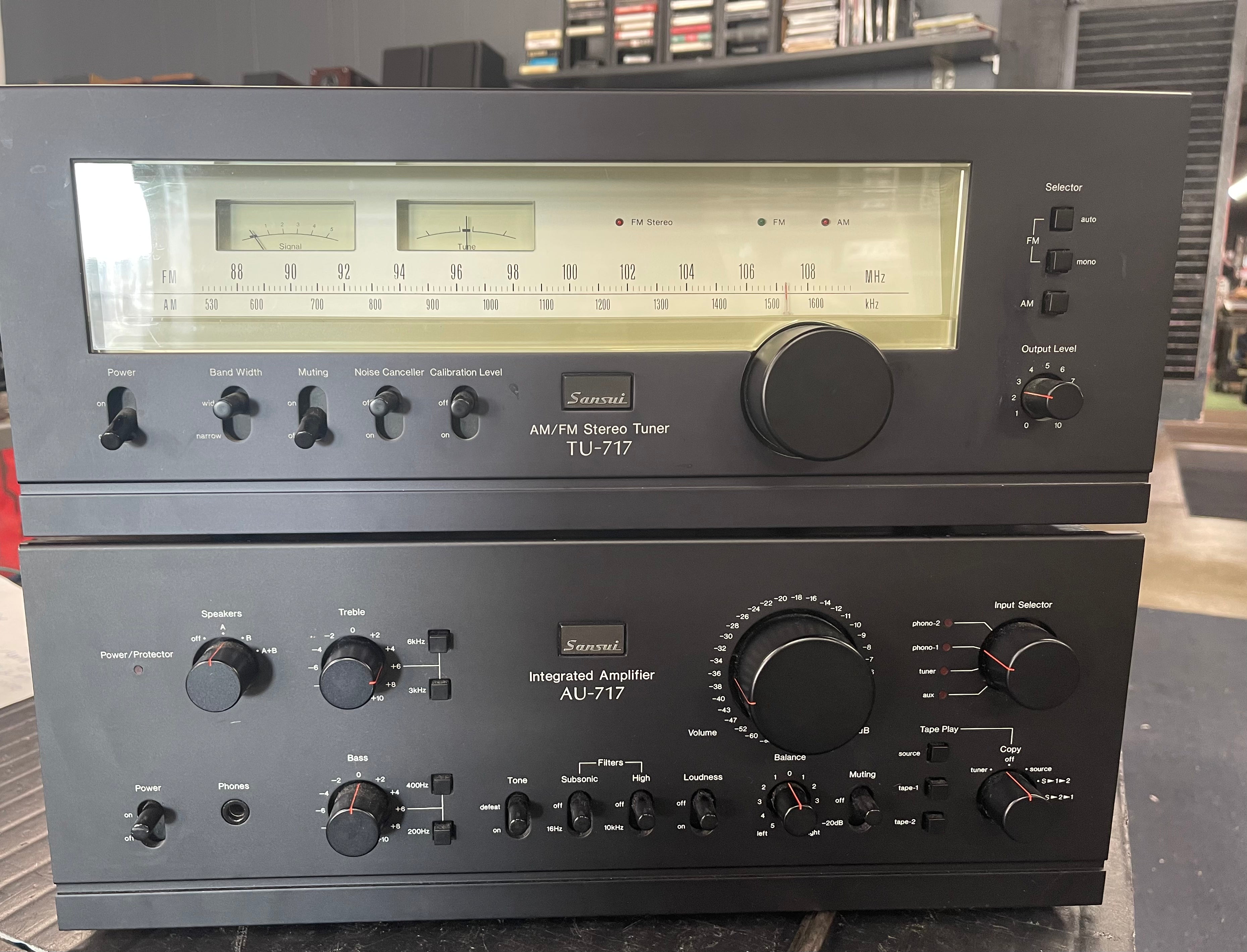 Sansui TU-717 Tuner and AU-717 Integrated Amp