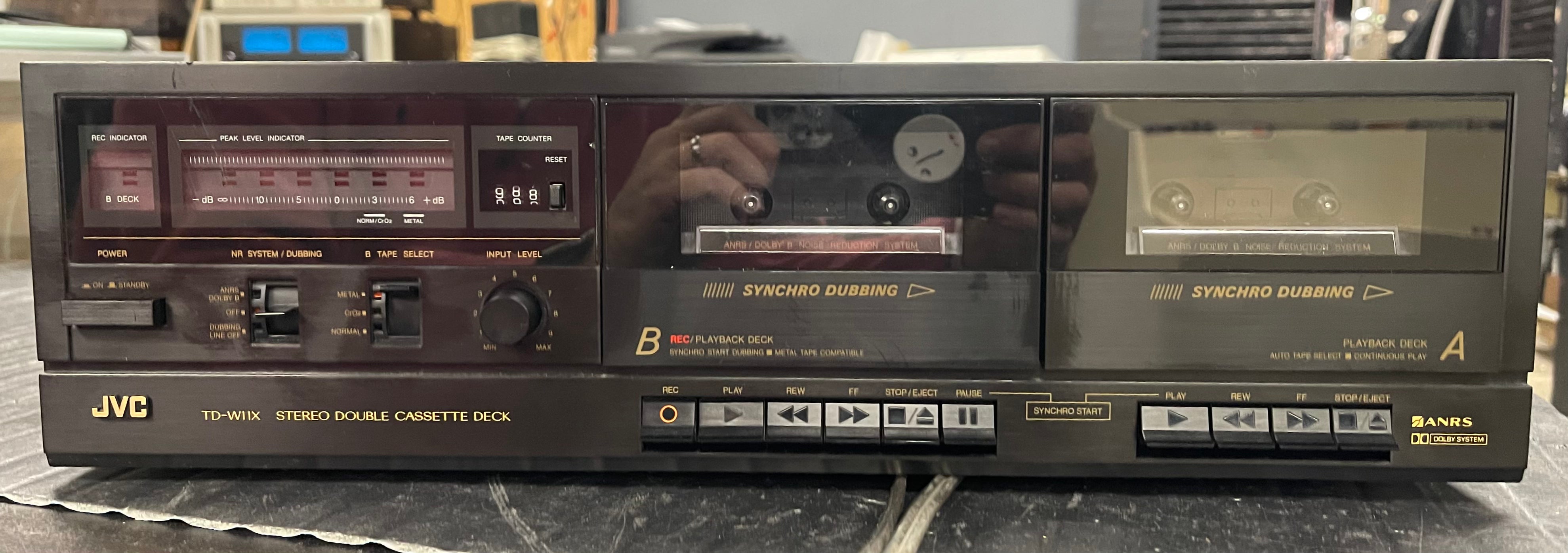 JVC TD-WIIX Dual Cassette Deck Player/Recorder