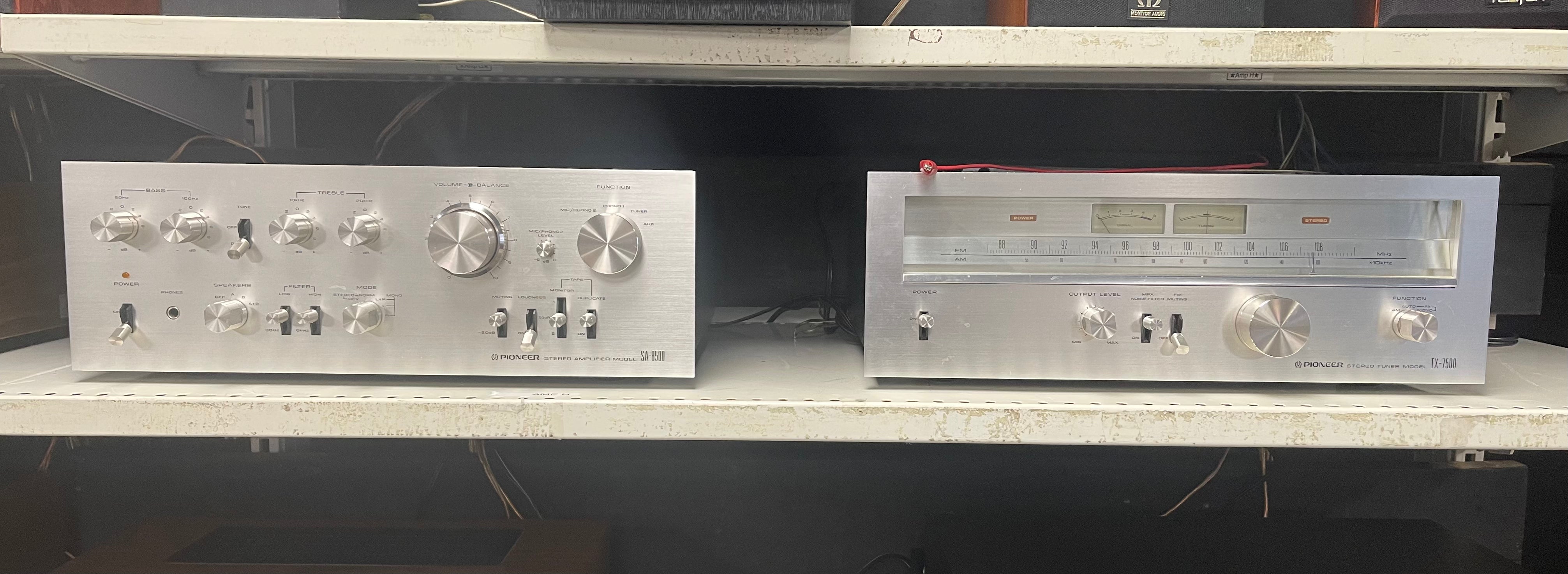 Pioneer SA 8500 Stereo Integrated Amp and TX 7500 Tuner