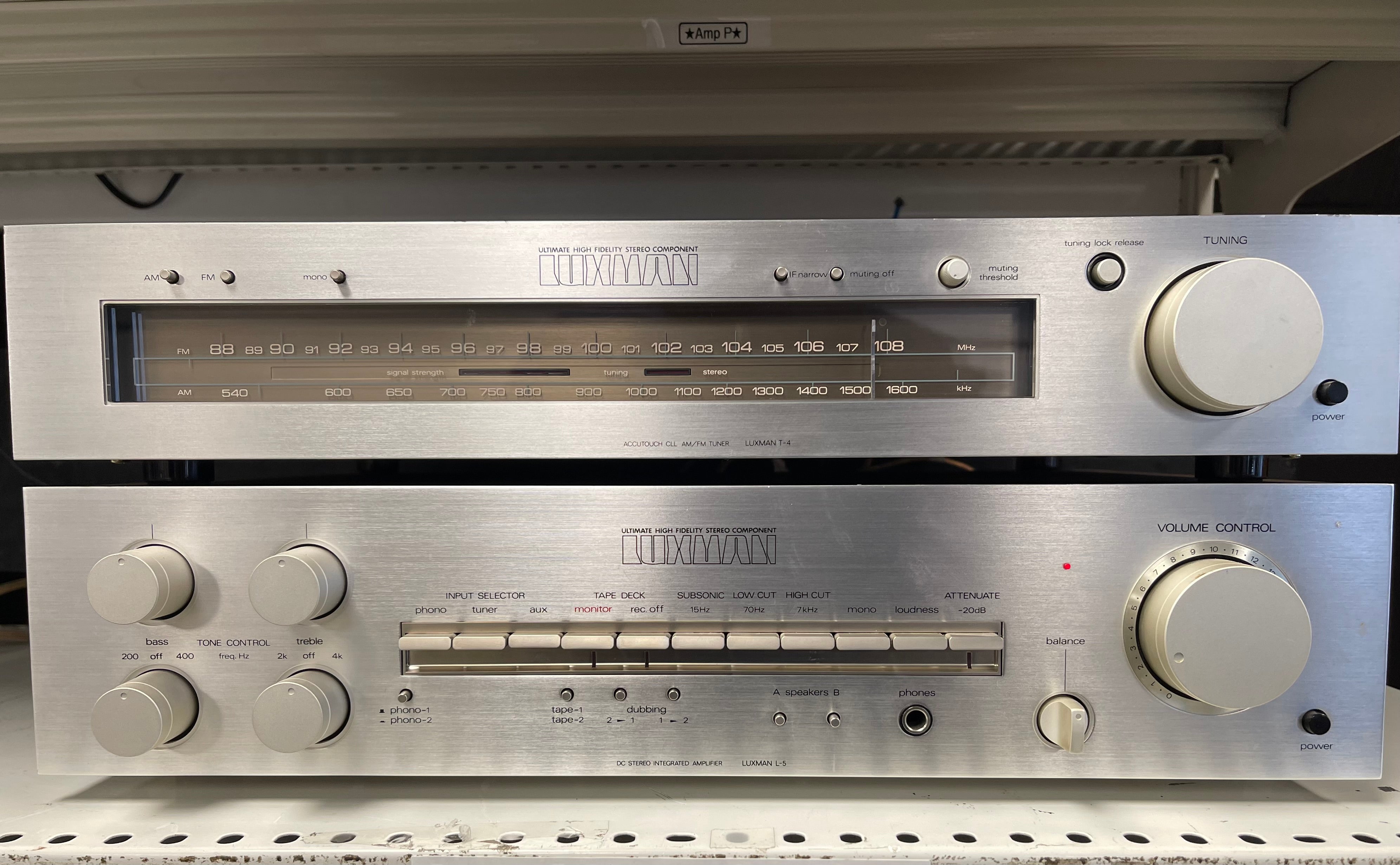 Luxman L-5 Integrated Amp/T-4 Tuner