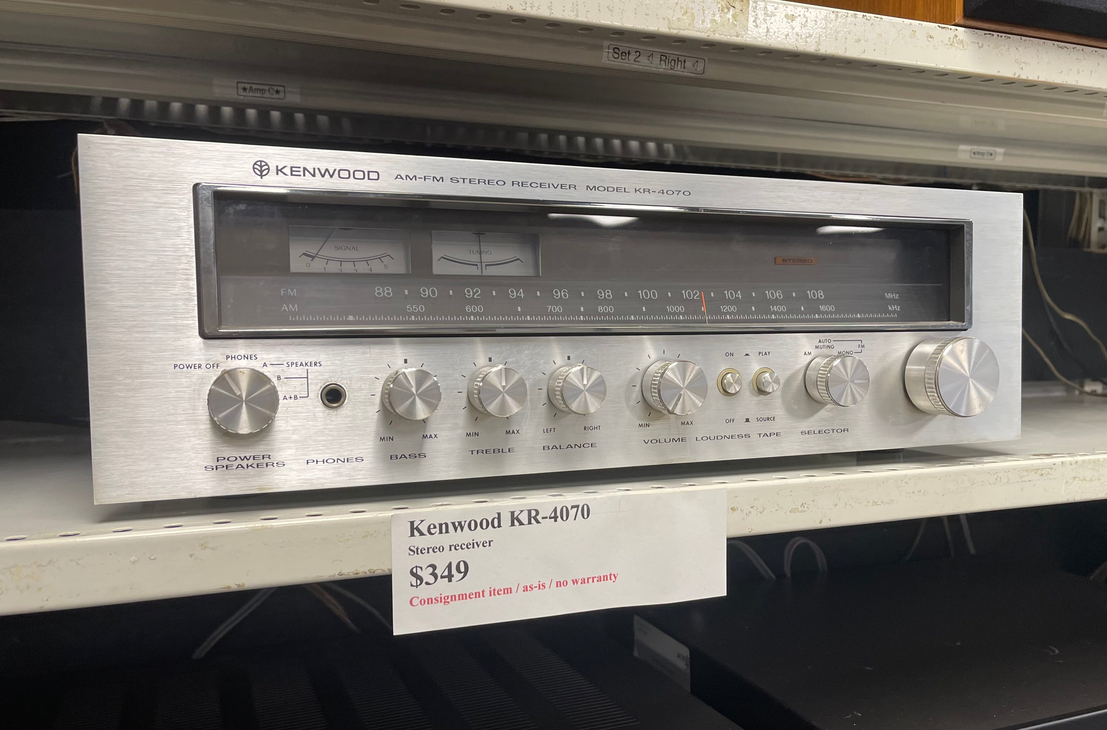 Kenwood KR4070 Stereo Receiver