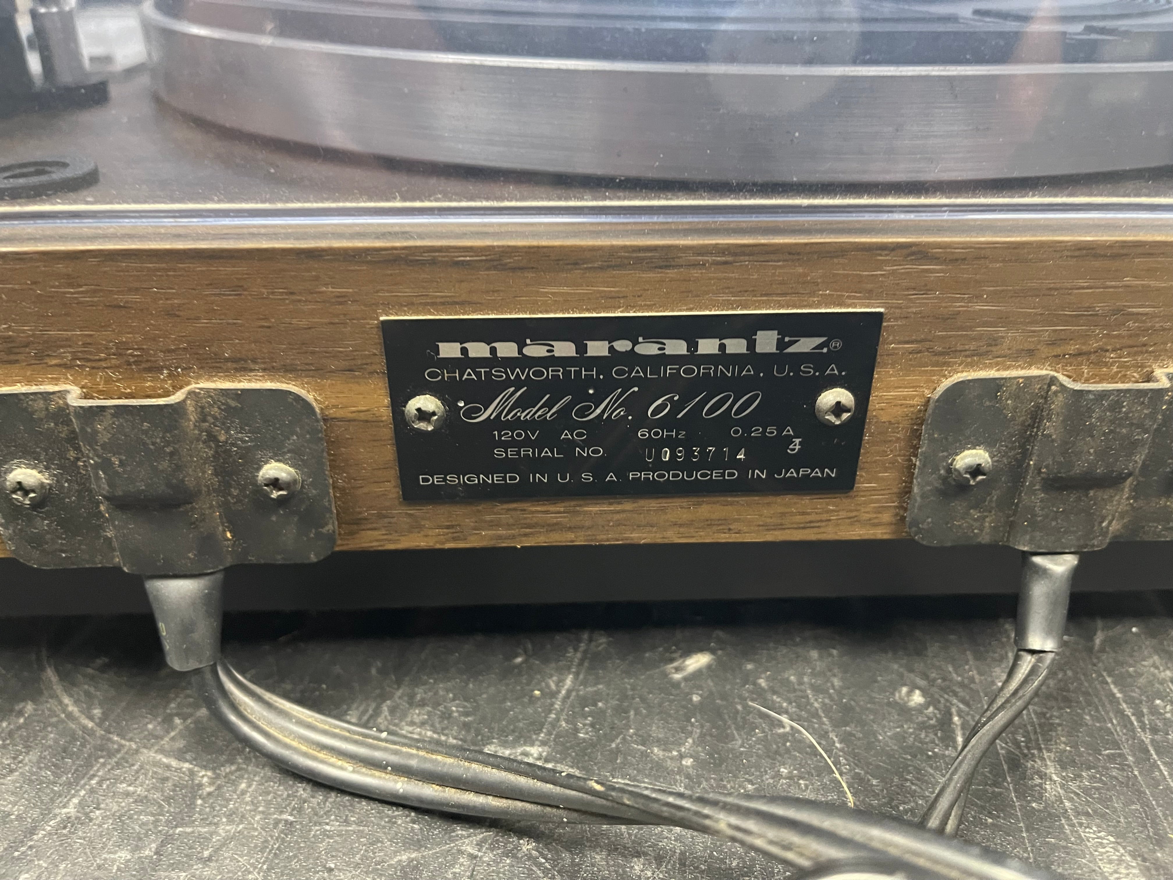 Marantz Model 6100 Turntable