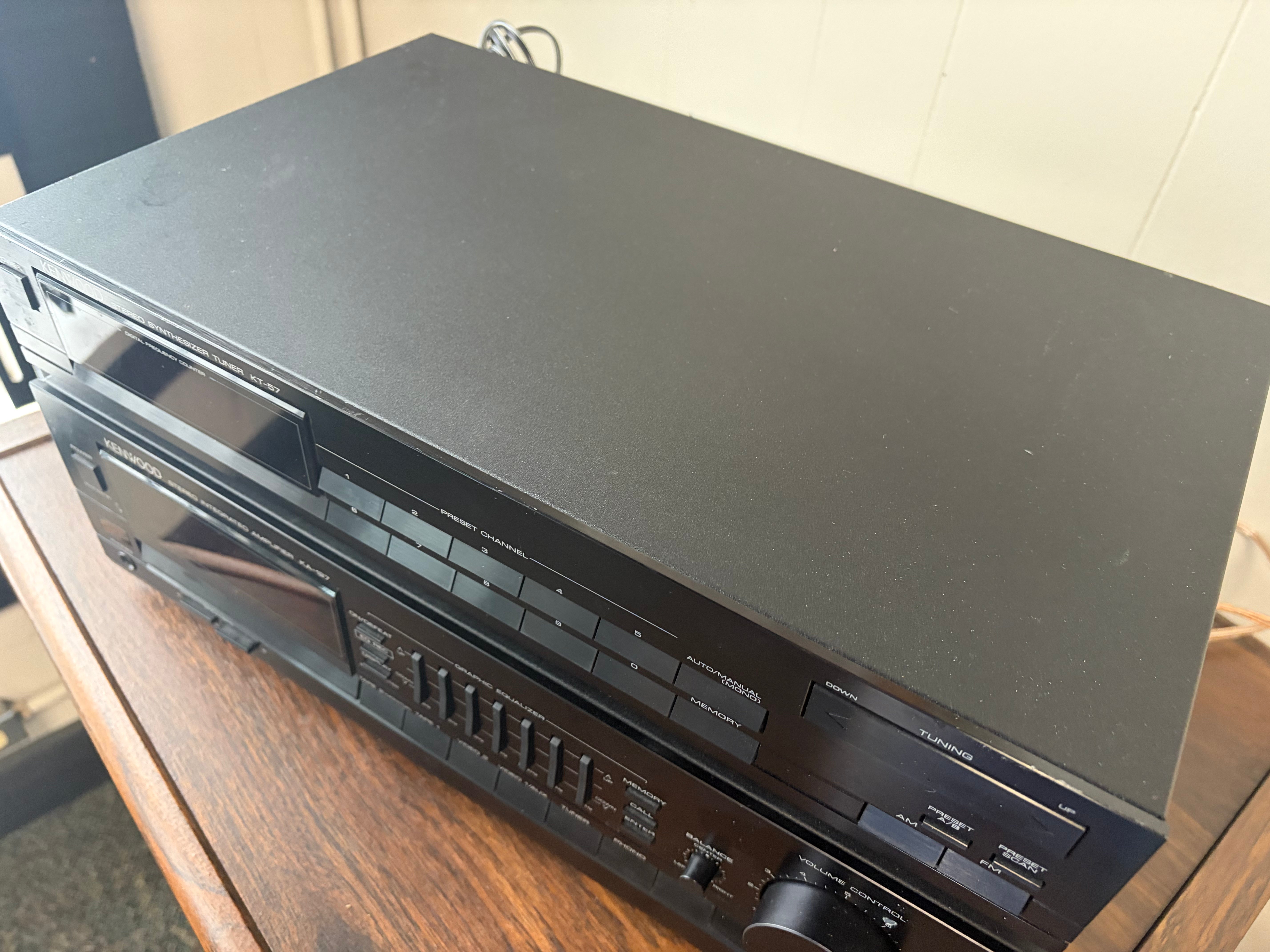 Kenwood KA 127 Integrated Amp and KT 57 AM/FM Tuner Set