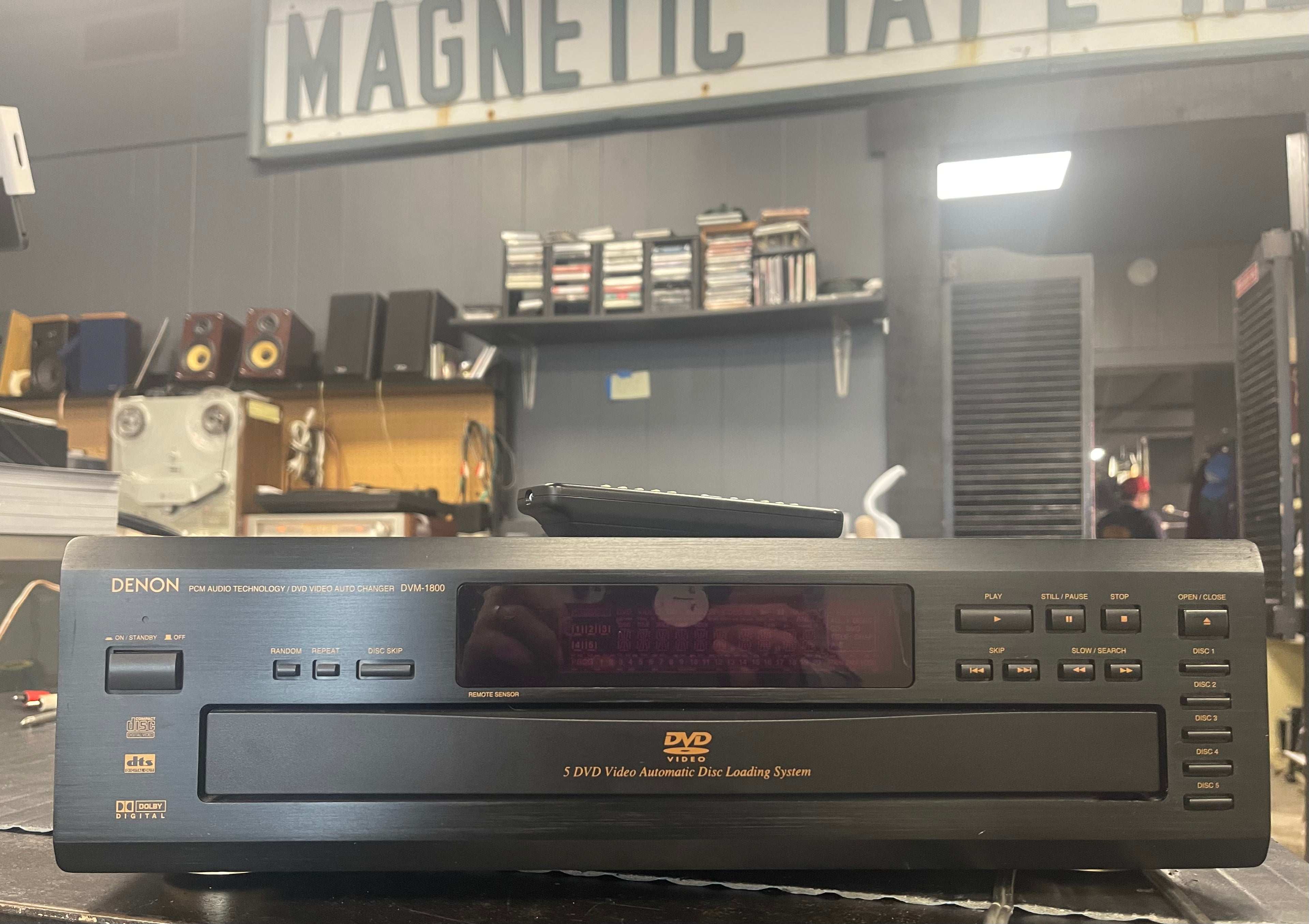 Denon DVM-1800 CD/DVD 5 Disc Player With Remote