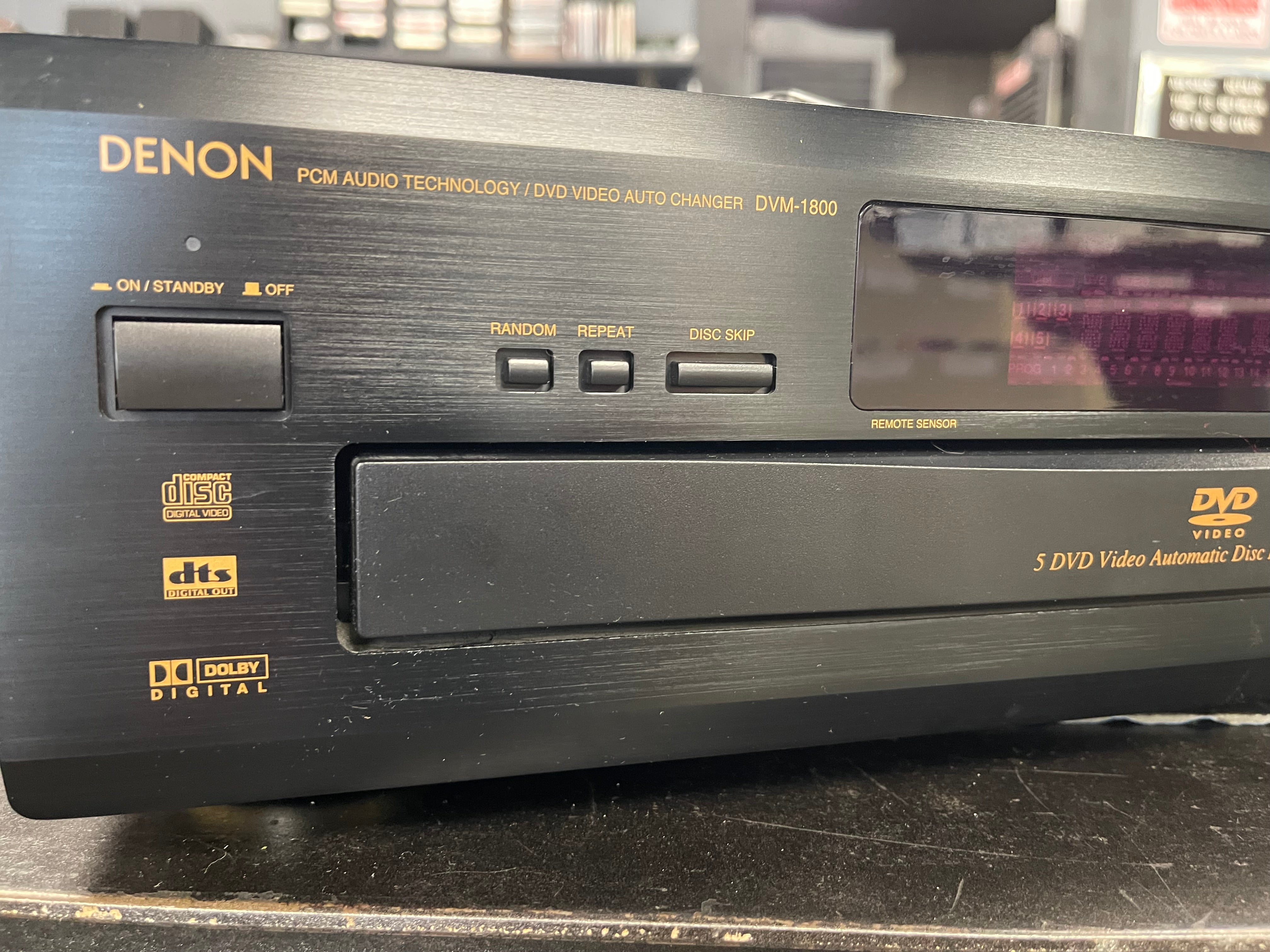 Denon DVM-1800 CD/DVD 5 Disc Player With Remote