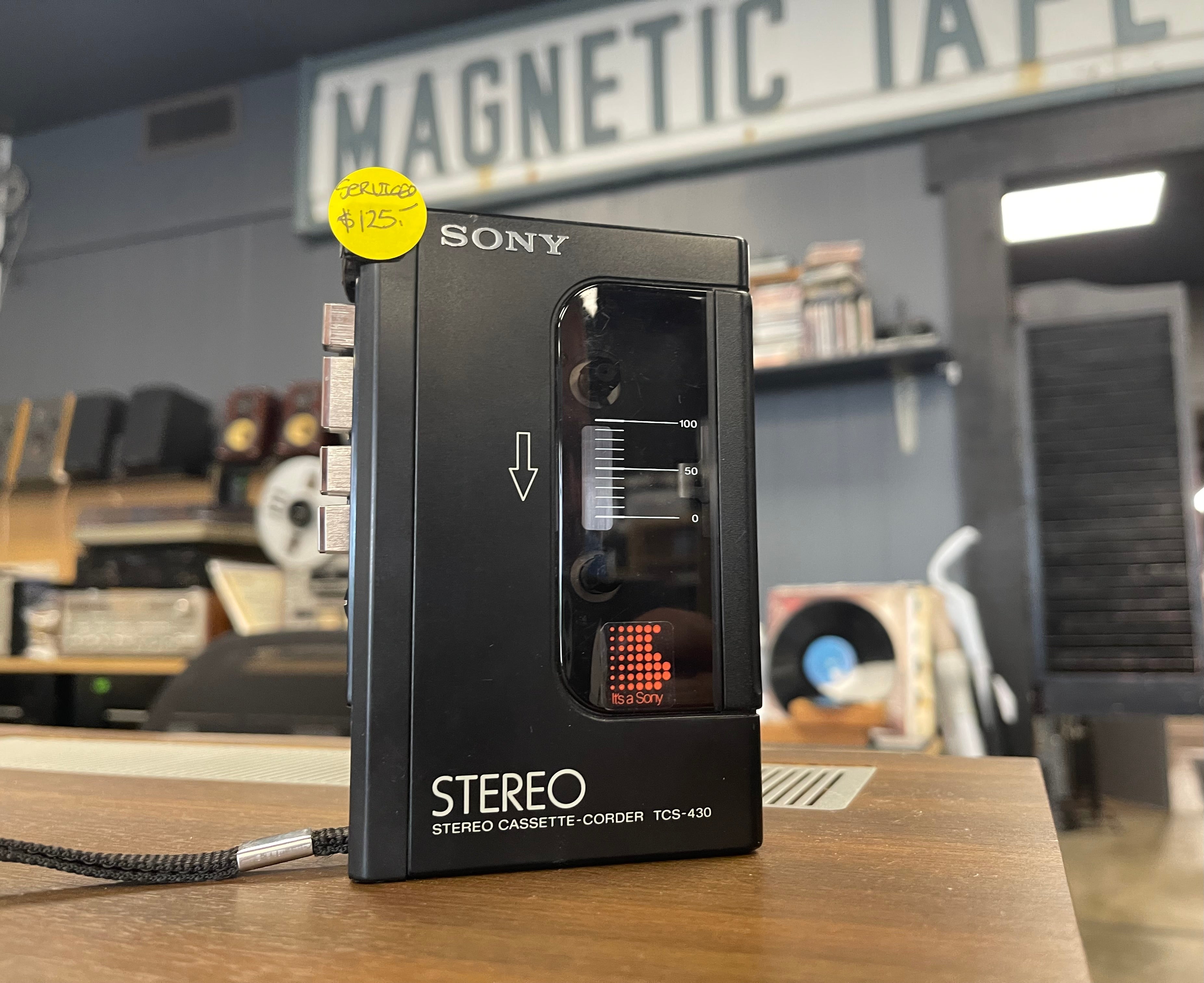 Sony TCS-430 Portable Cassette Player/Recorder