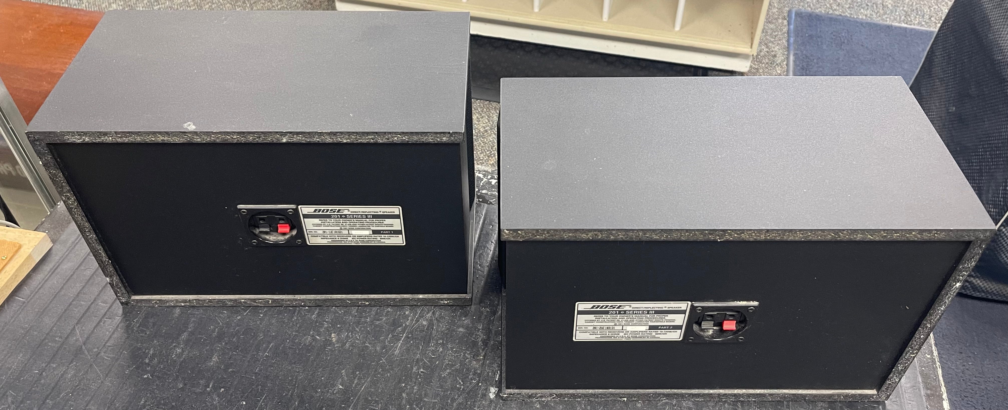 BOSE 201 Series III Direct Reflecting Speakers