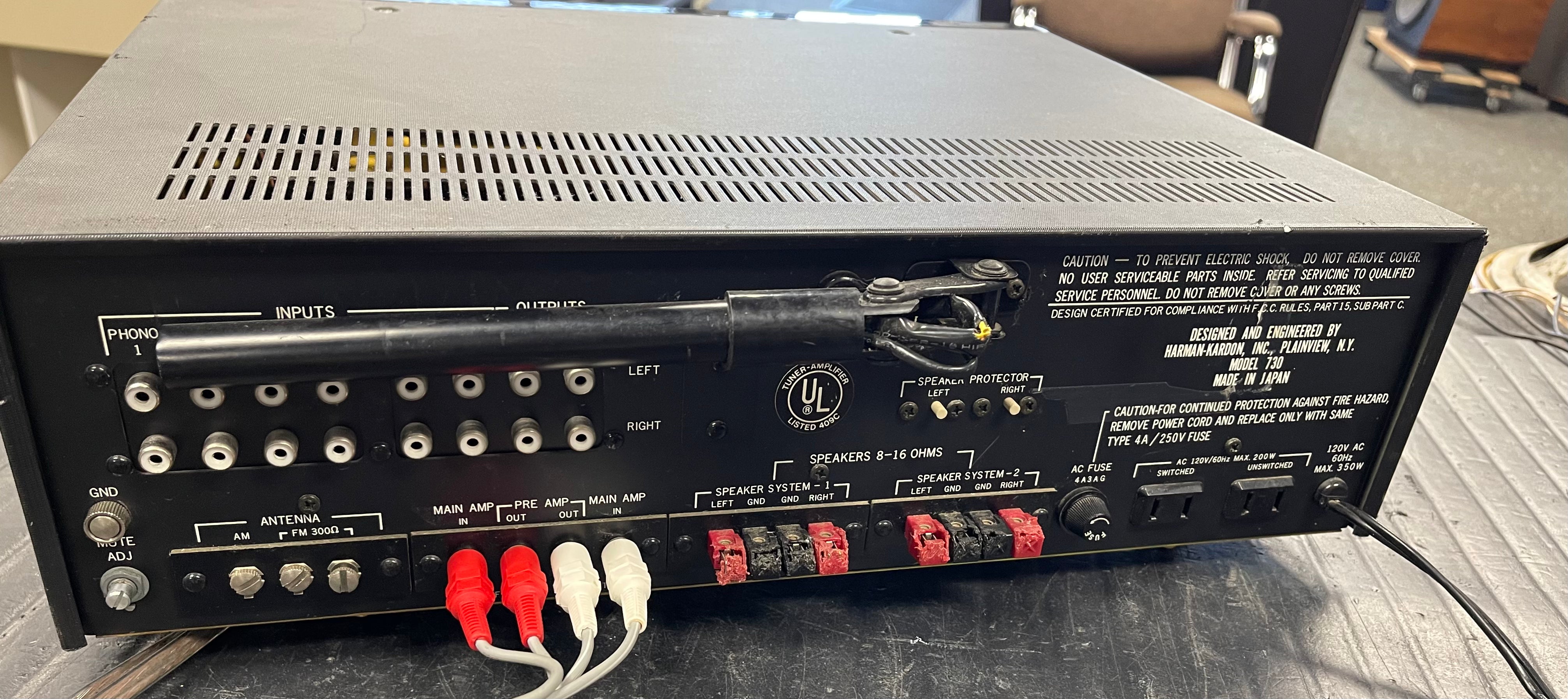 Harman Kardon 730 Twin Powered Stereo Receiver