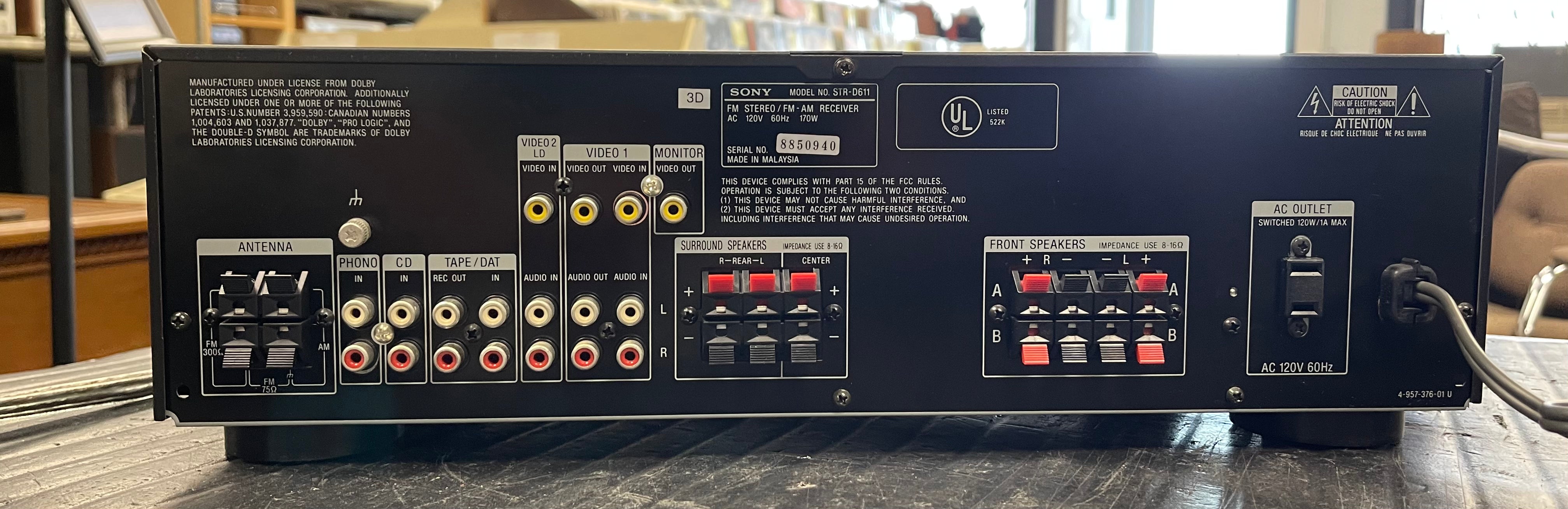 Sony STR-D611 With Remote Control