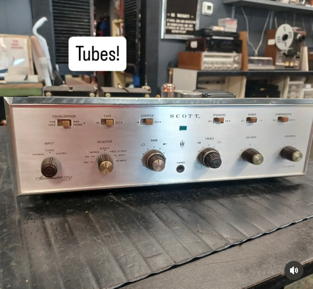 HH Scott Stereomaster 222-D Tube Amp