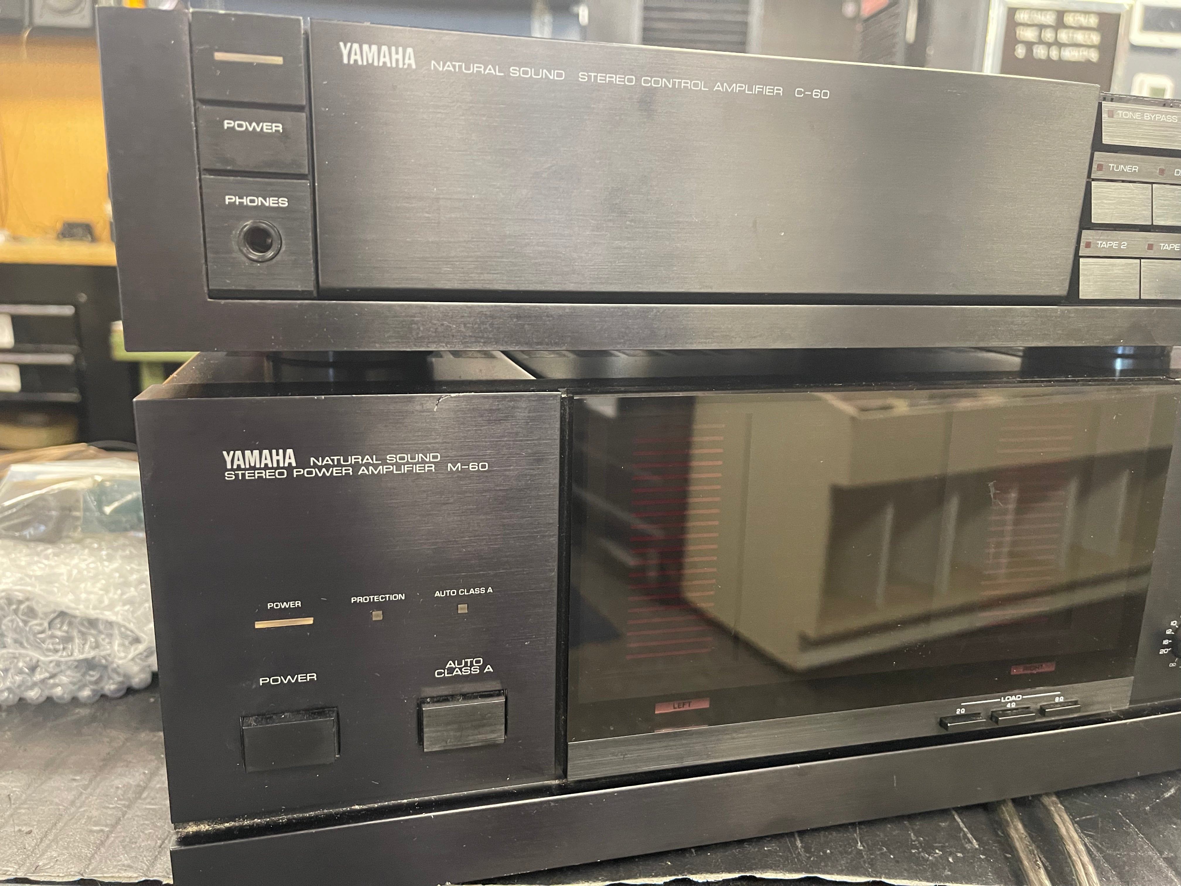 Yamaha C60 Pre Amp/M60 Power Amp Set