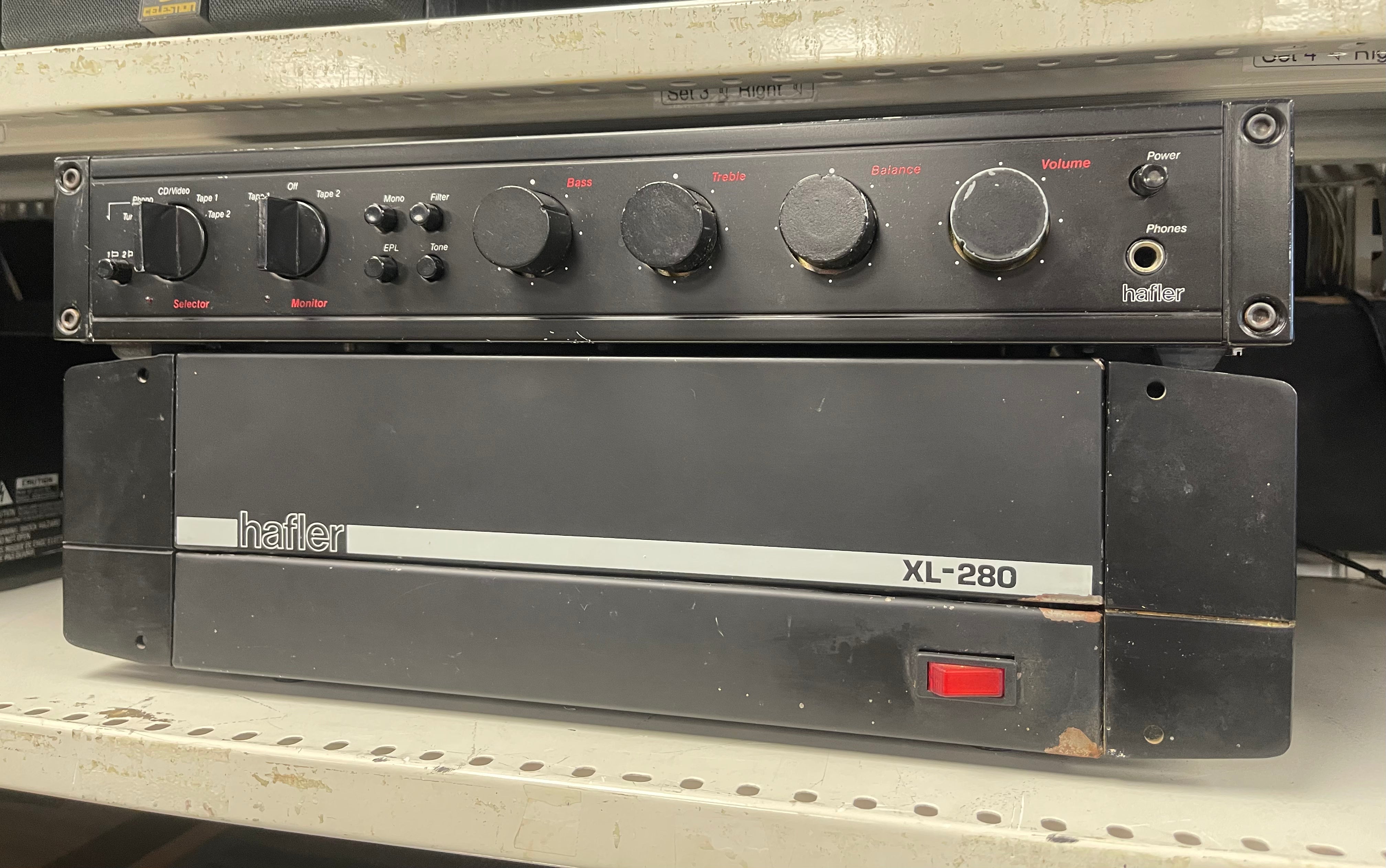 HAFLER XL 280 AMP/110 PREAMP SET