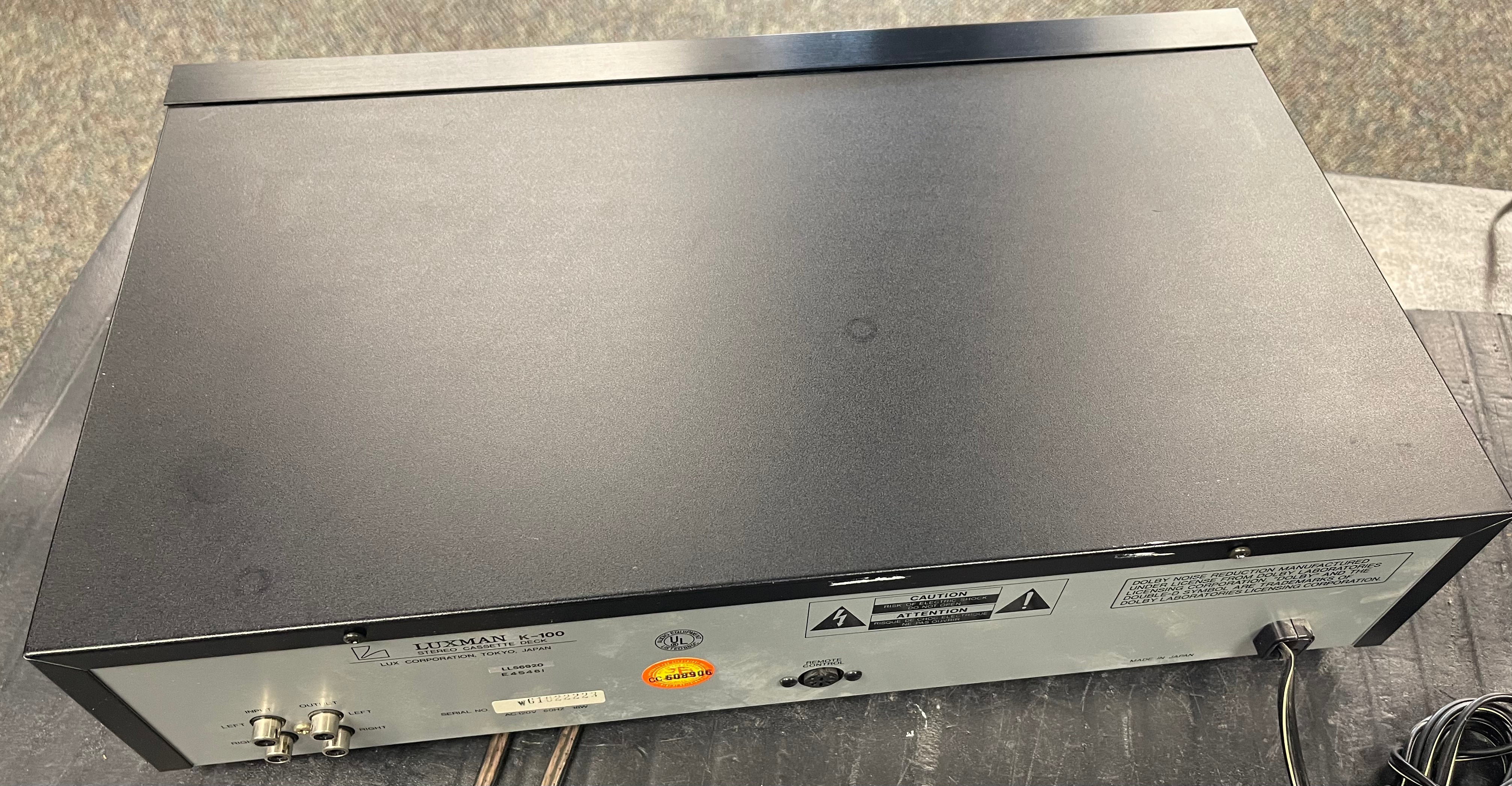 Luxman K-600 Cassette Tape Deck