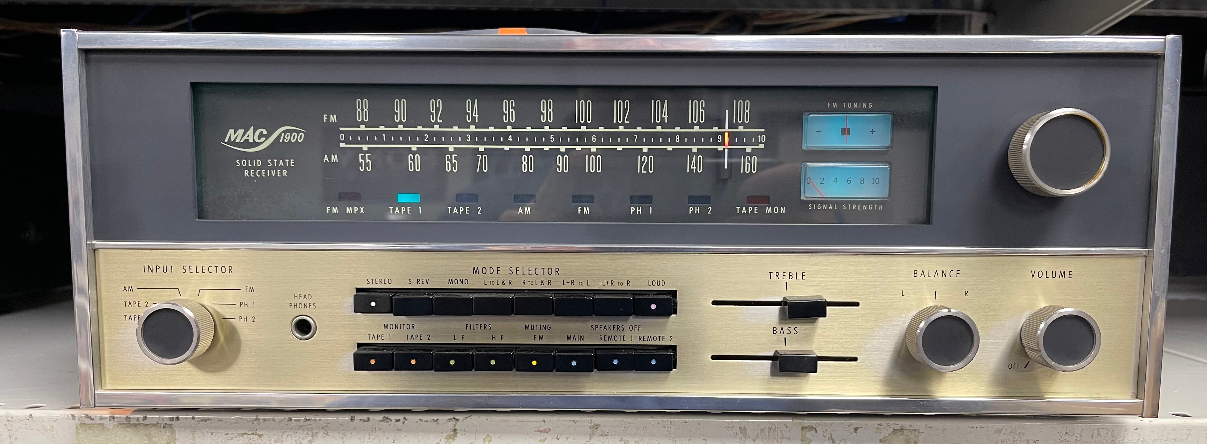 McIntosh MAC 1900 Solid State Receiver