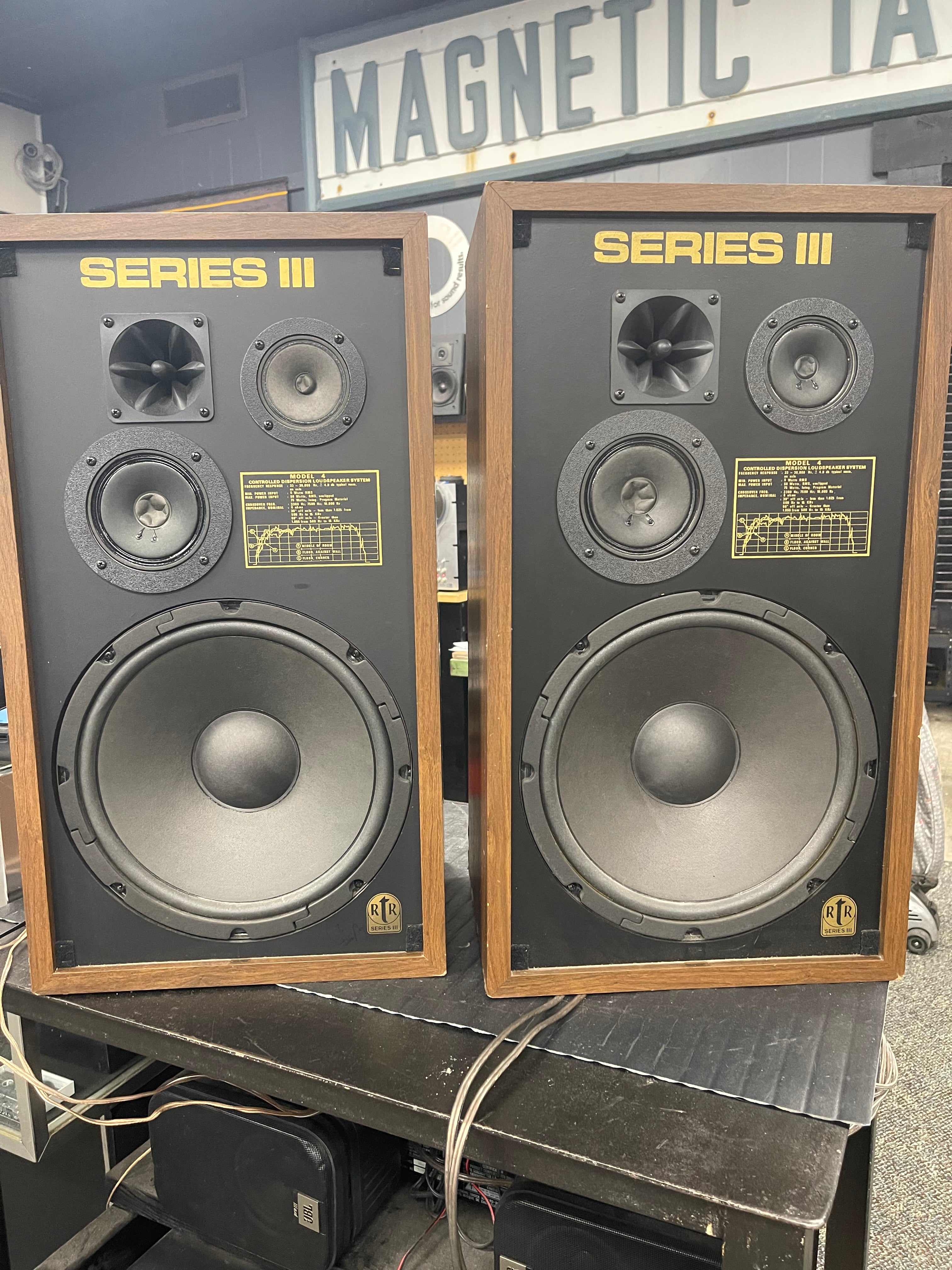 RTR Model 4 Series III Speakers