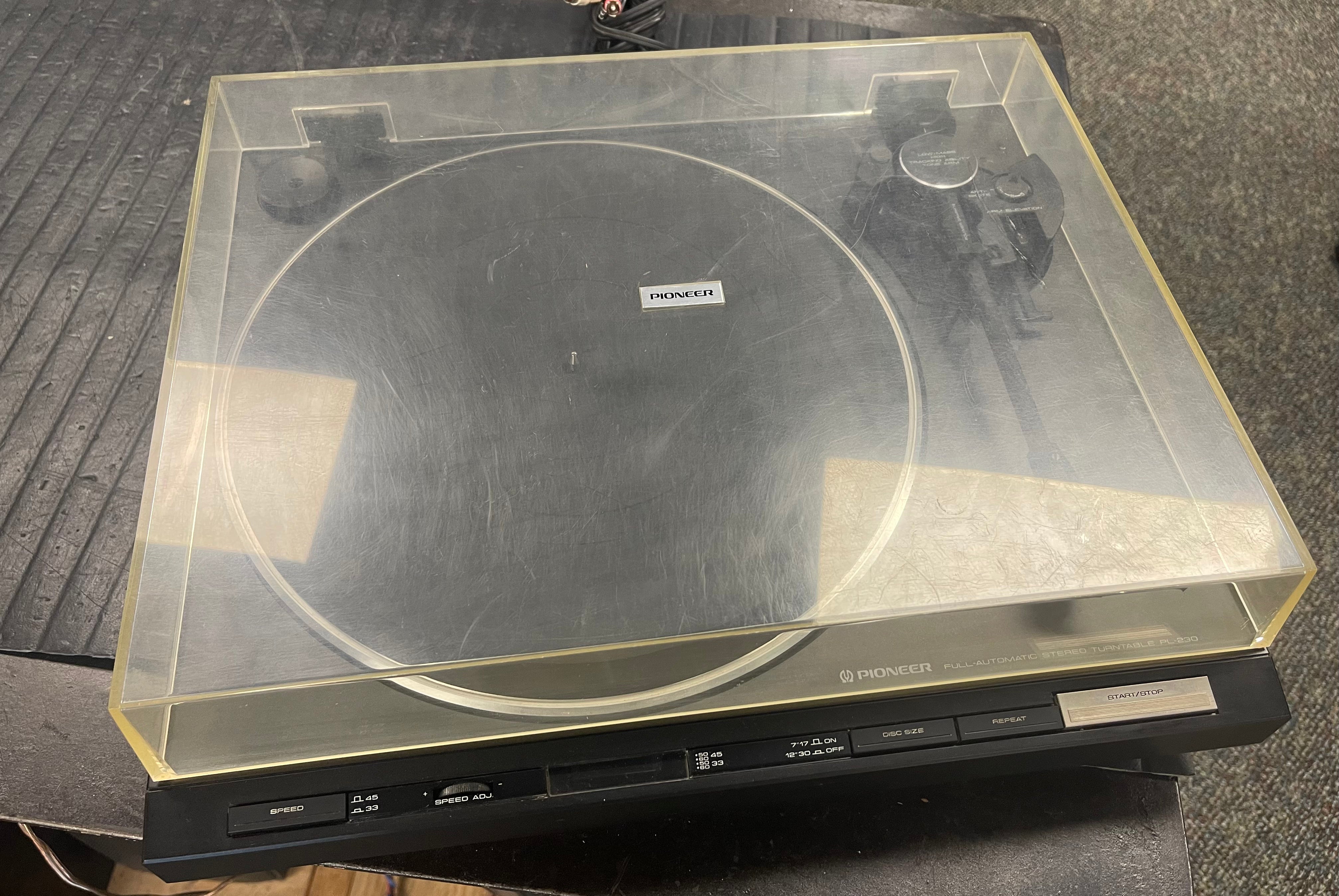 Pioneer PL-230 Belt Drive Semi-Automatic Turntable
