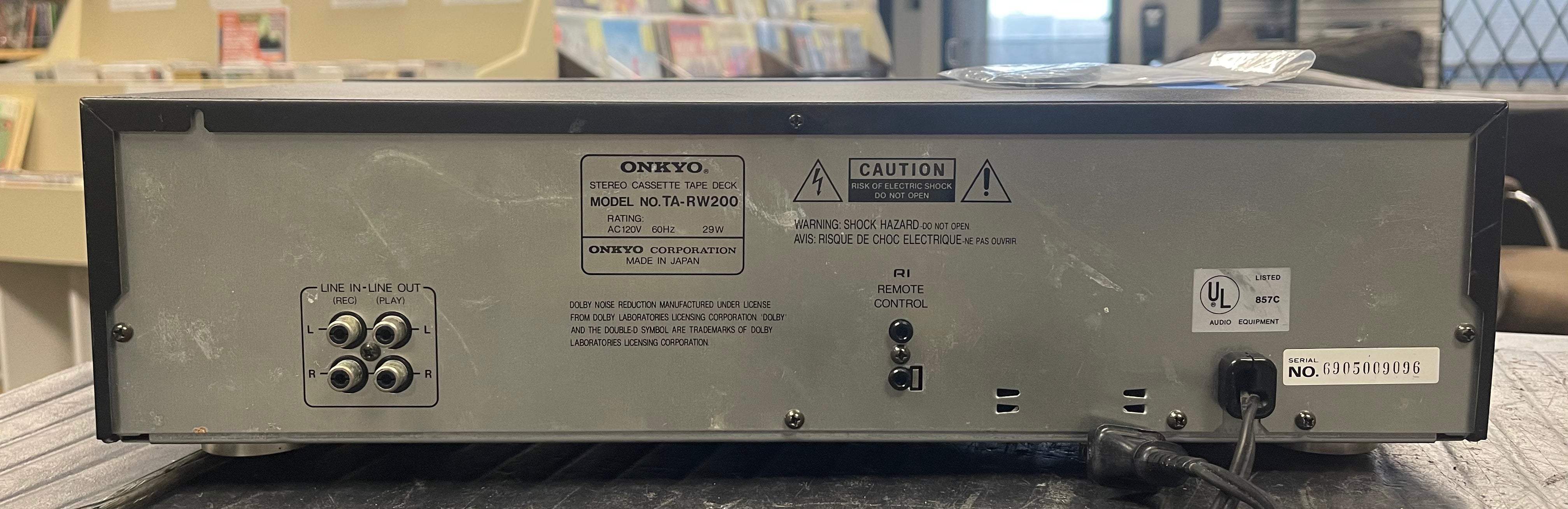 Onkyo TA-RW200 Cassette