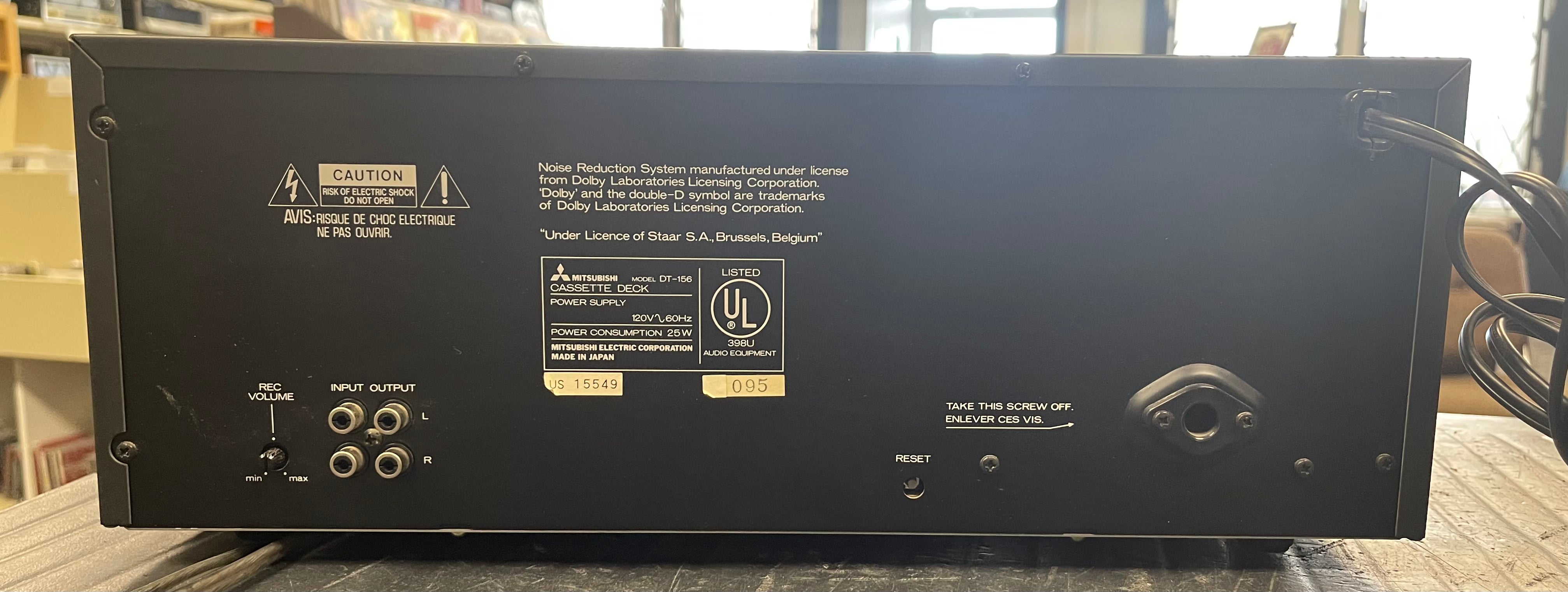 Mitsubishi DT156 Cassette Deck